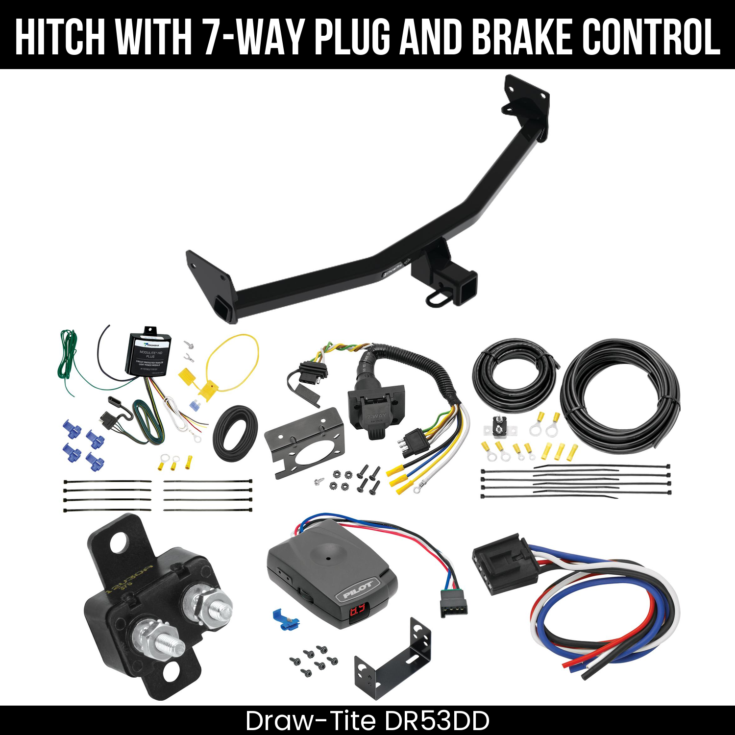 Trailer Hitch , 7-Way , Pro Series Pilot Brake Control