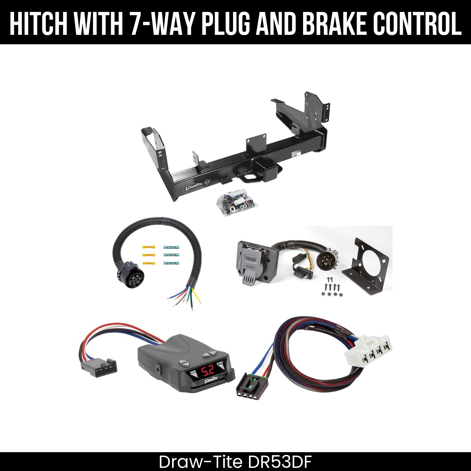 Trailer Hitch , 7-Way , Draw-Tite Activator IV Brake Control