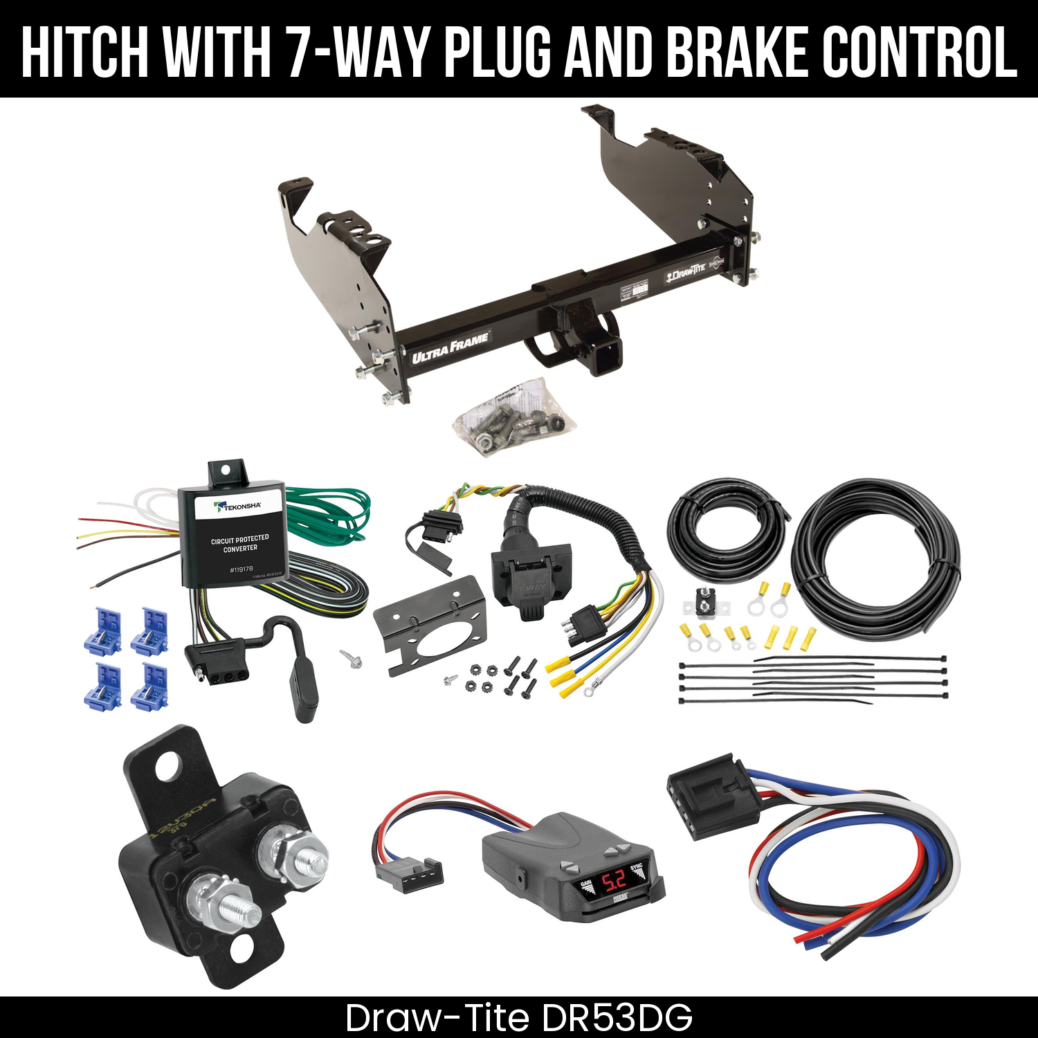 Trailer Hitch , 7-Way , Reese Brakeman IV Brake Control