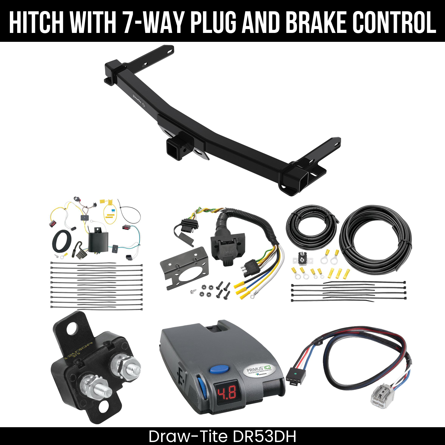 Trailer Hitch , 7-Way , Tekonsha Primus IQ Brake Control
