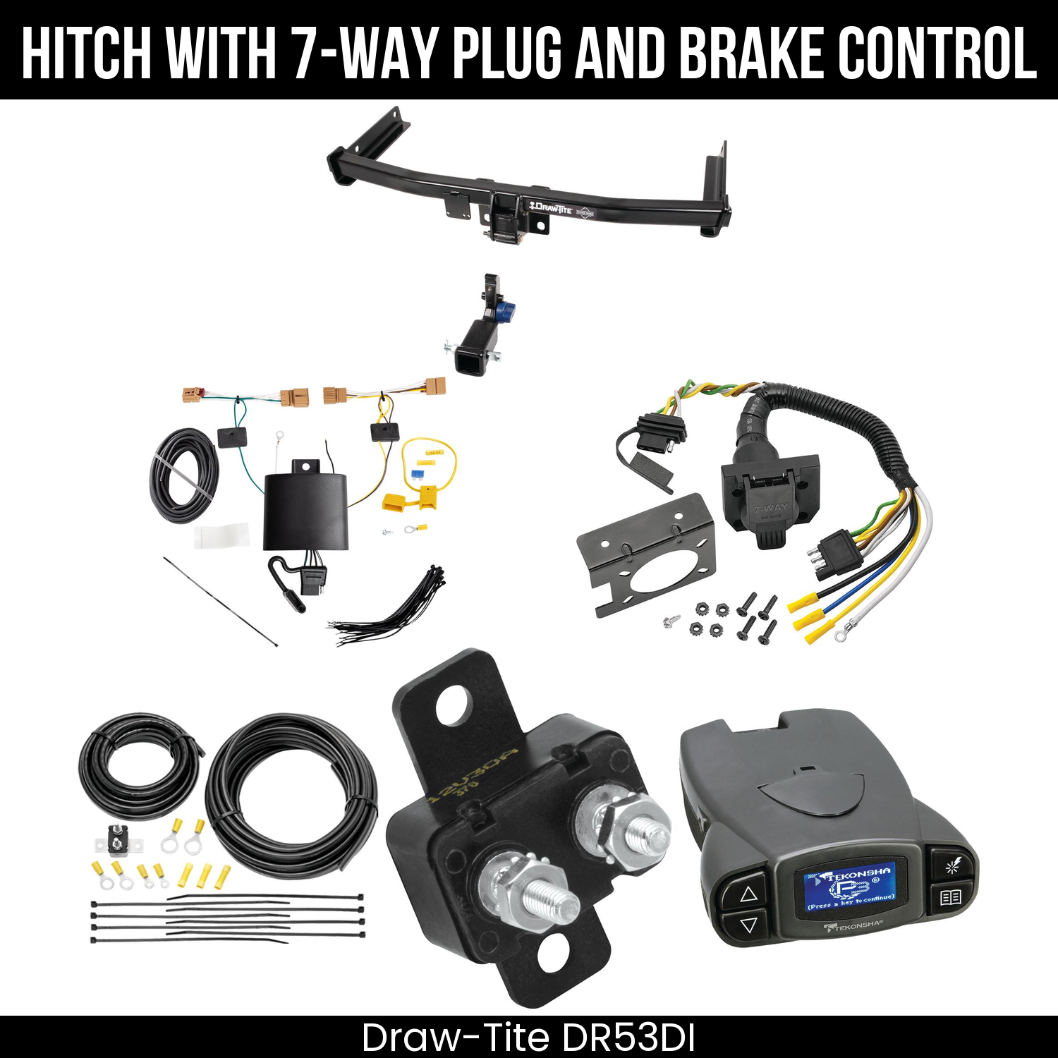 Trailer Hitch , 7-Way , Tekonsha Prodigy P3 Brake Control