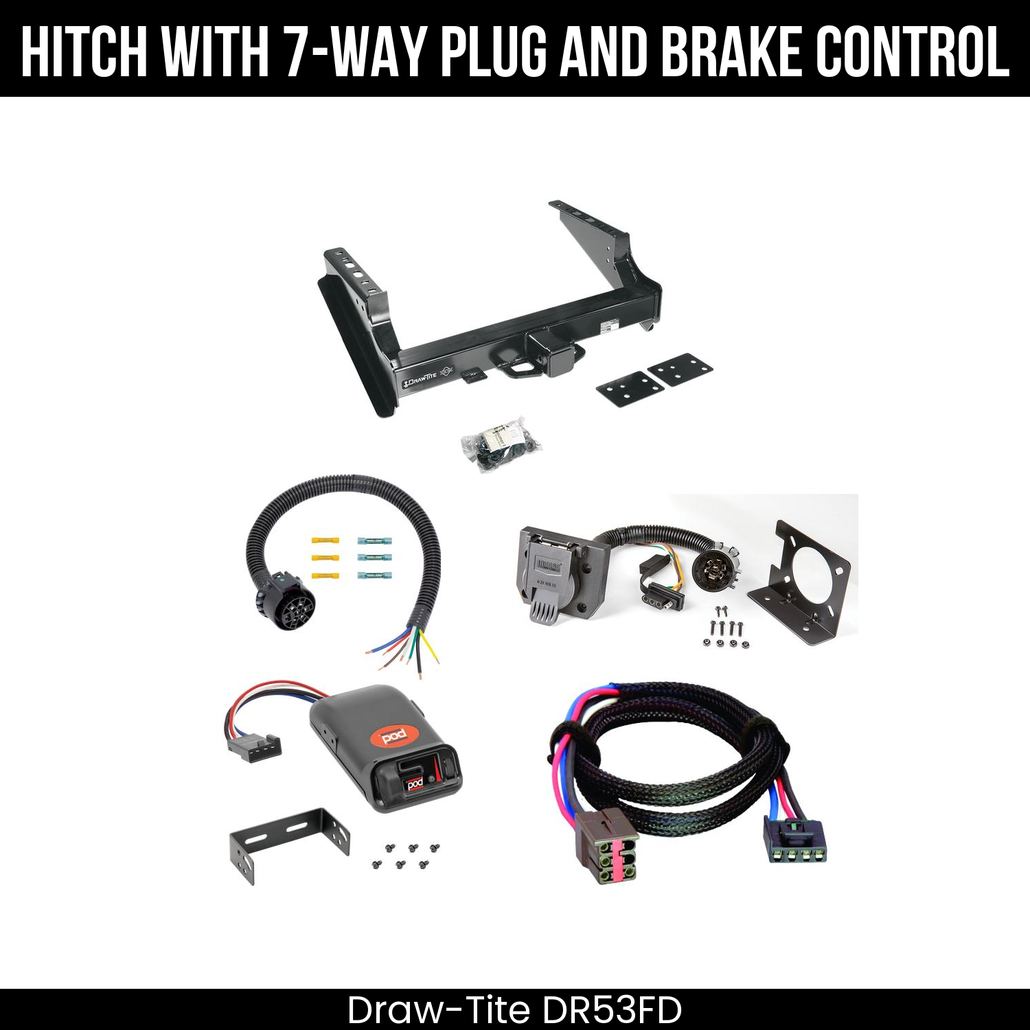 Trailer Hitch , 7-Way , Pro Series POD Brake Control