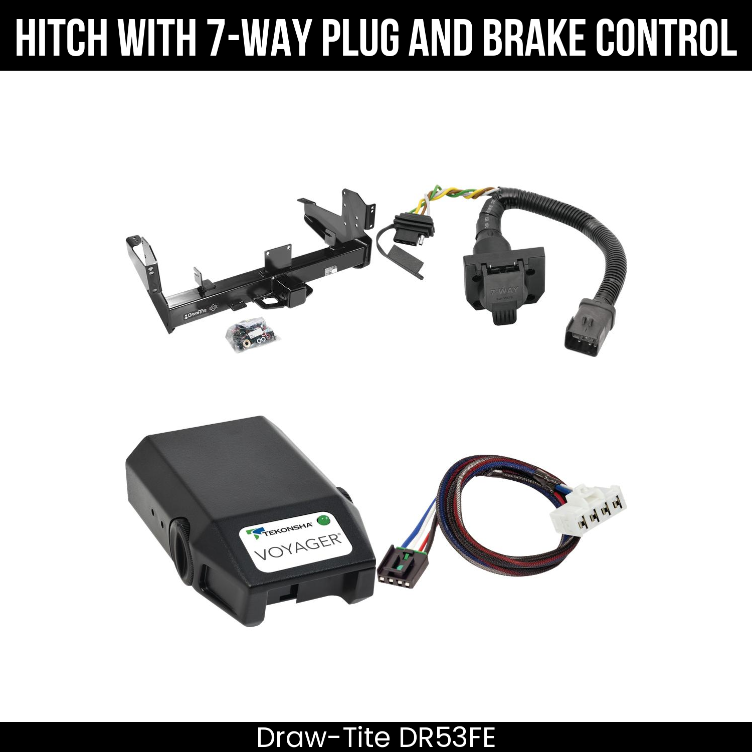 Trailer Hitch , 7-Way , Tekonsha Voyager Brake Control