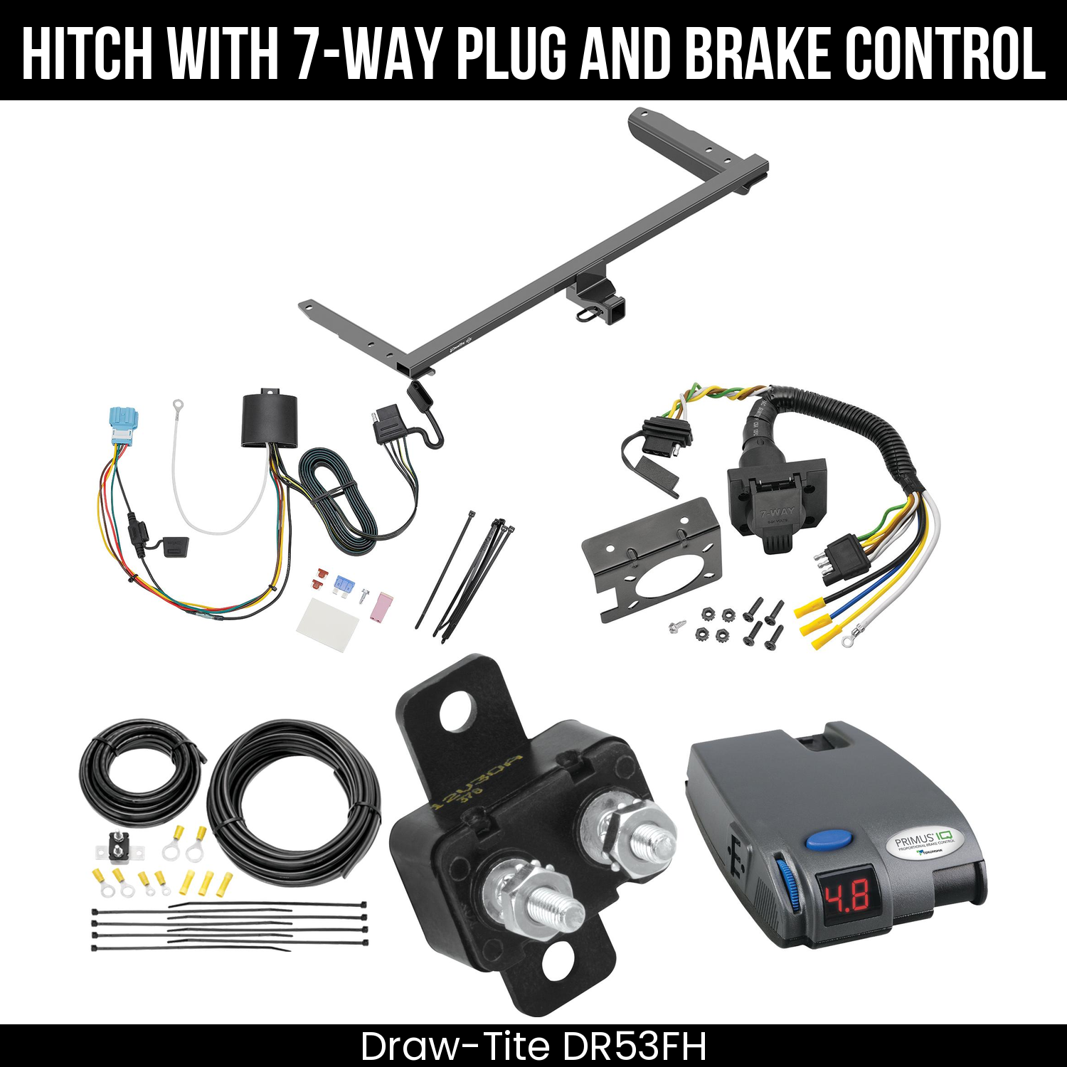 Trailer Hitch , 7-Way , Tekonsha Primus IQ Brake Control