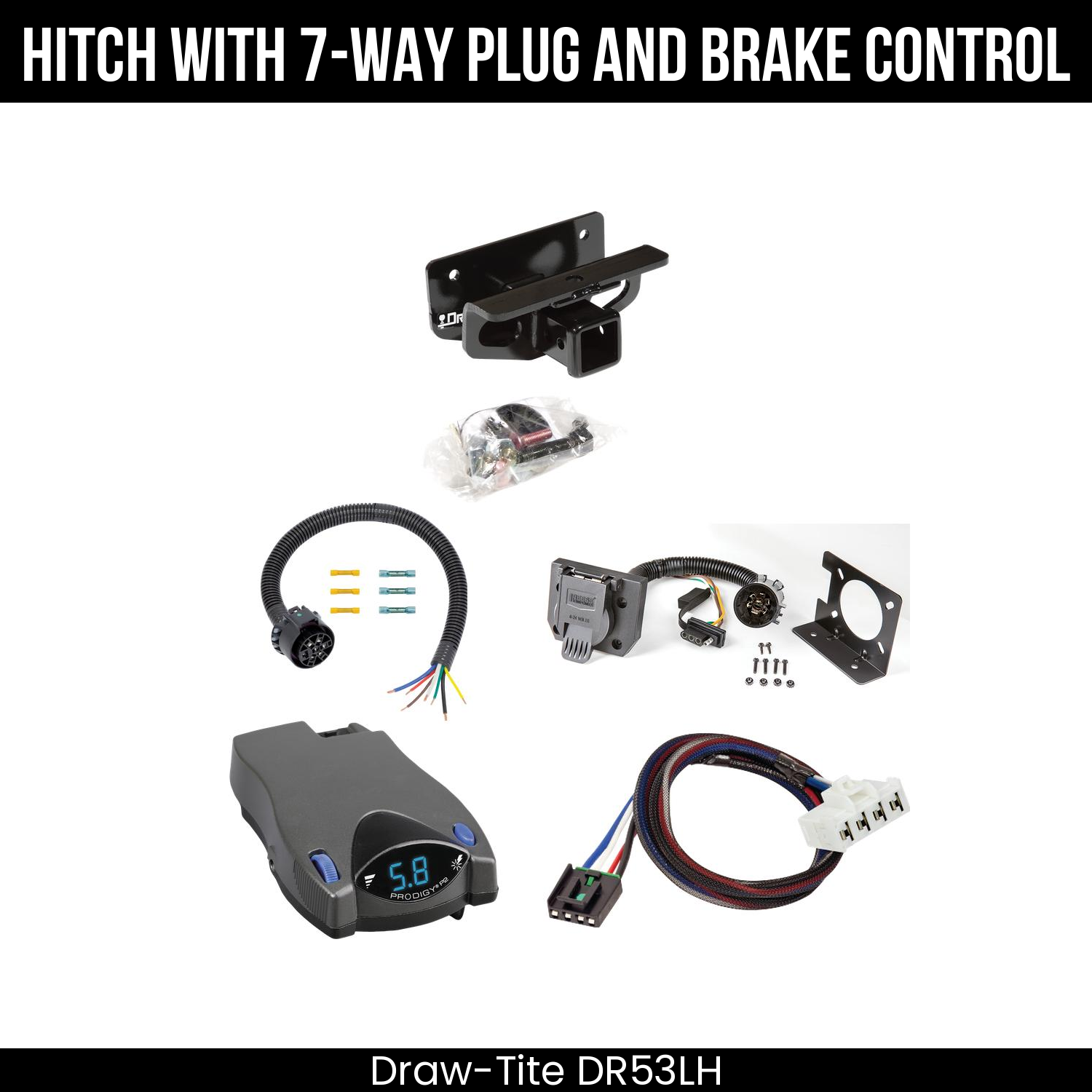 Trailer Hitch , 7-Way , Tekonsha Prodigy P2 Brake Control
