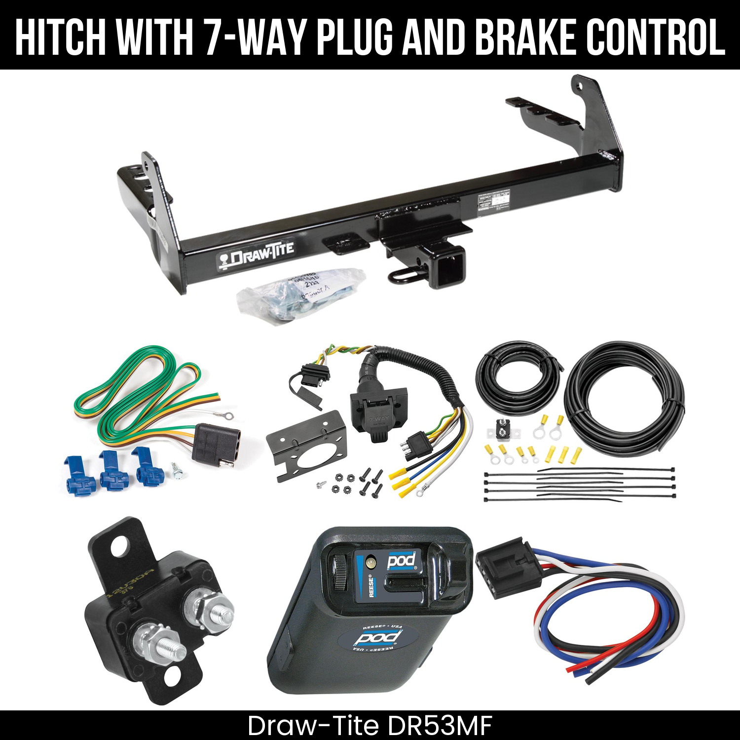 Trailer Hitch , 7-Way , Reese POD Brake Control