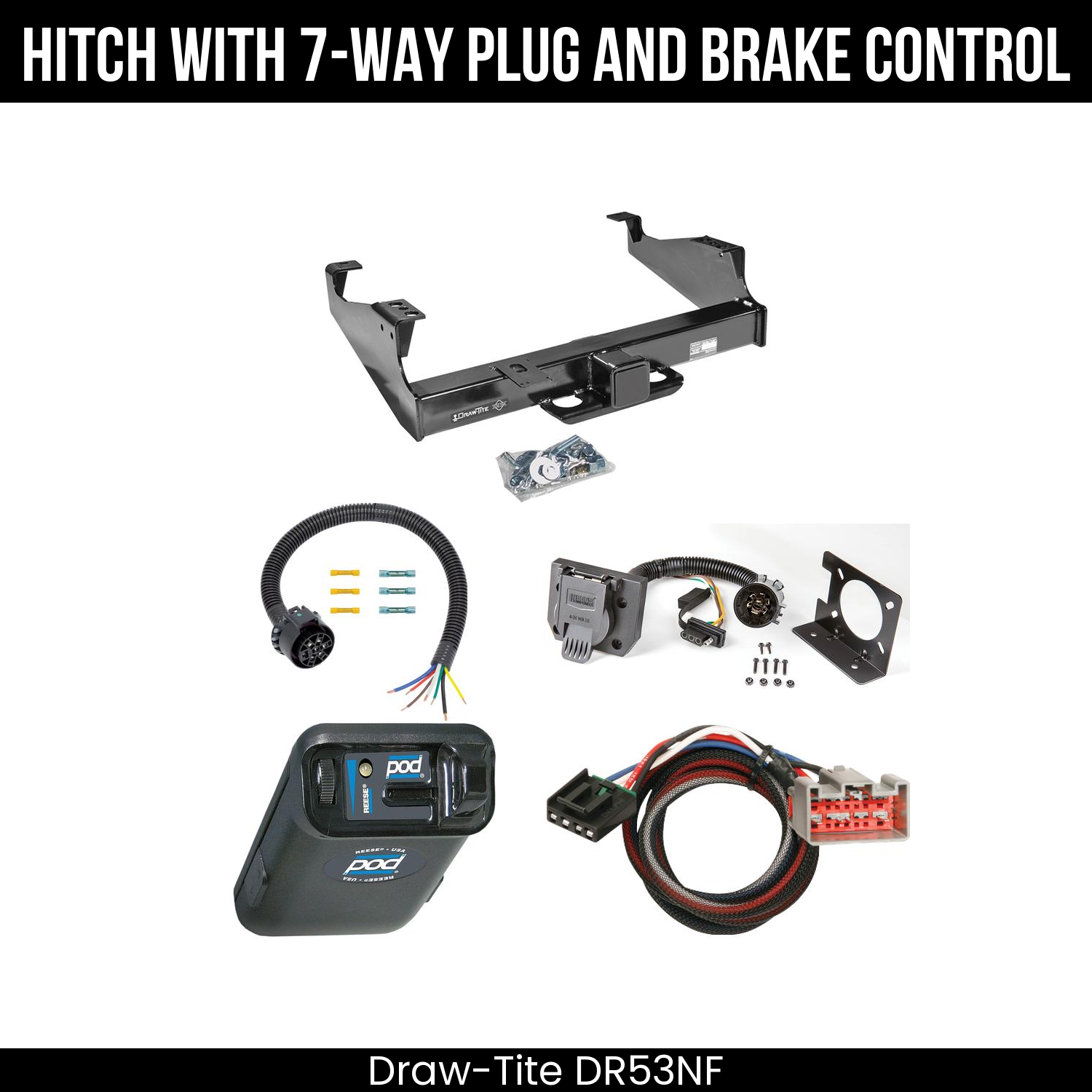 Trailer Hitch , 7-Way , Reese POD Brake Control