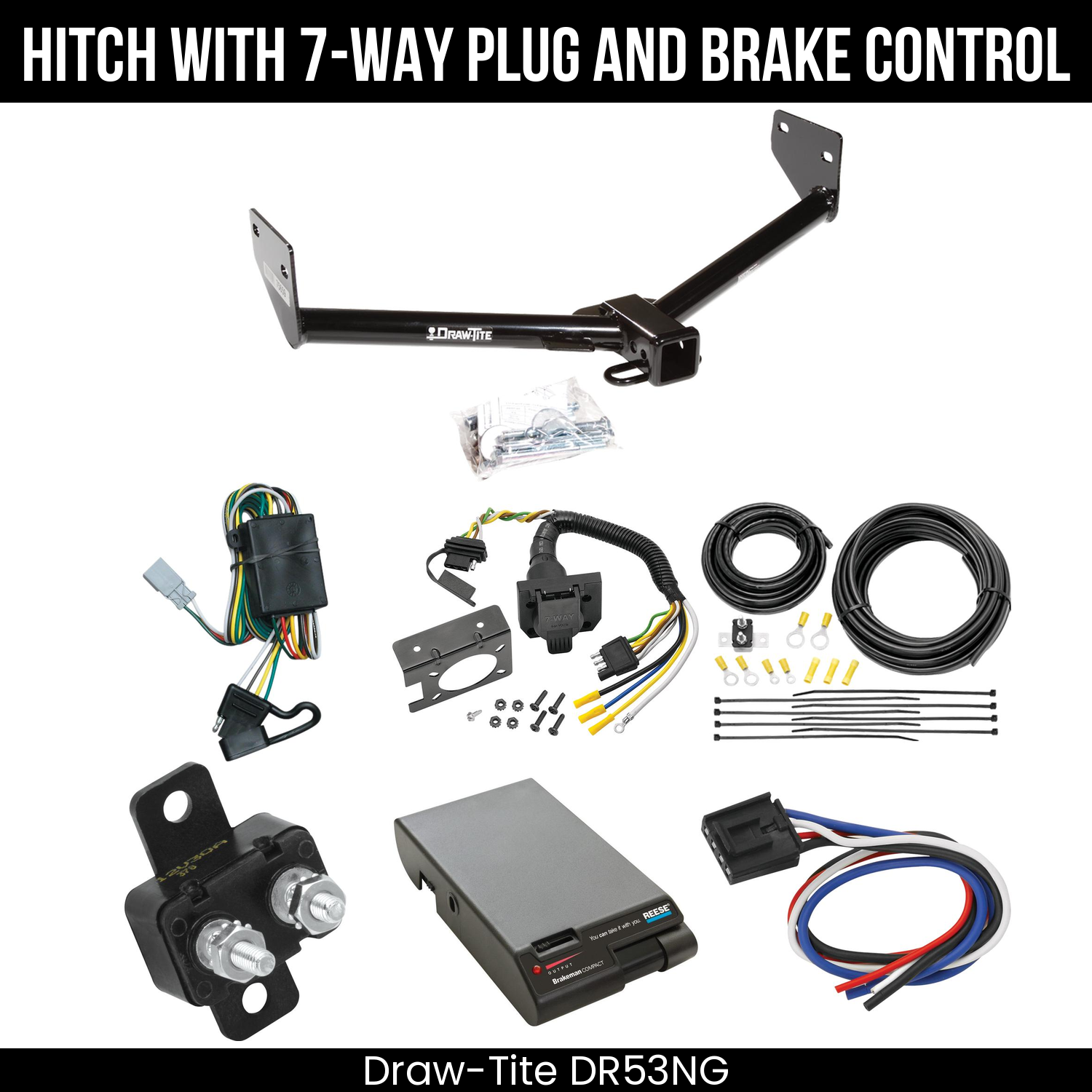Trailer Hitch , 7-Way , Reese Brakeman Brake Control