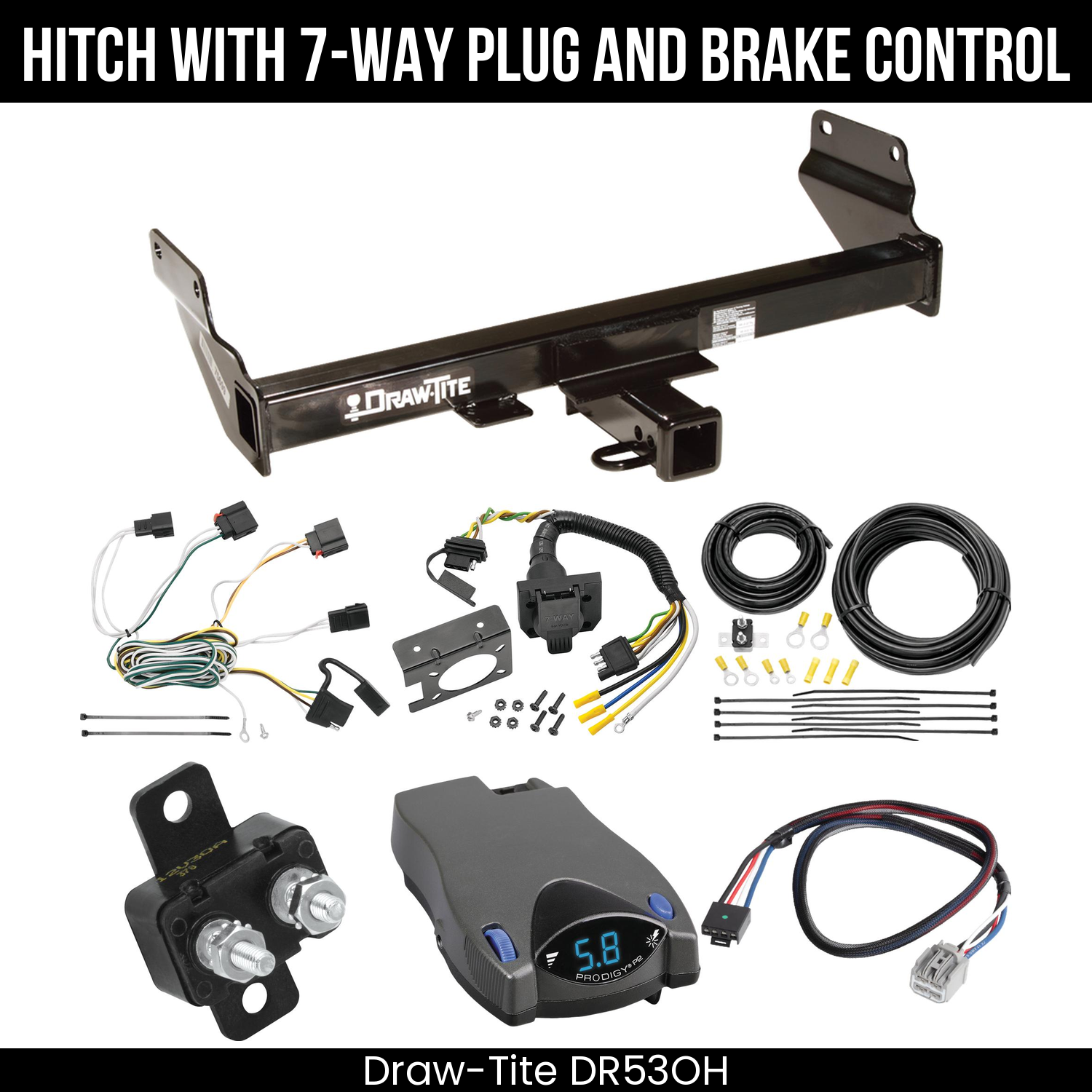 Trailer Hitch , 7-Way , Tekonsha Prodigy P2 Brake Control