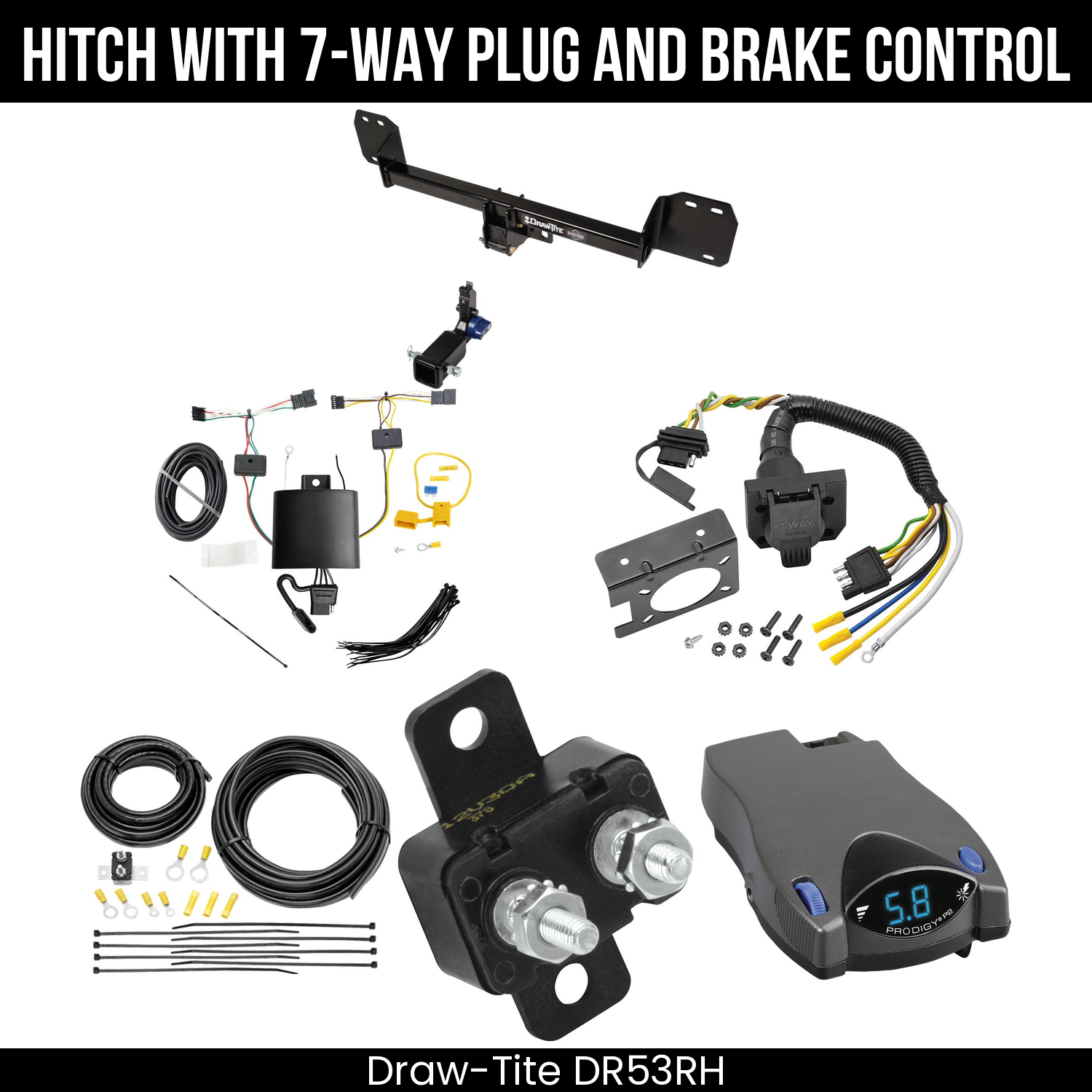 Trailer Hitch , 7-Way , Tekonsha Prodigy P2 Brake Control