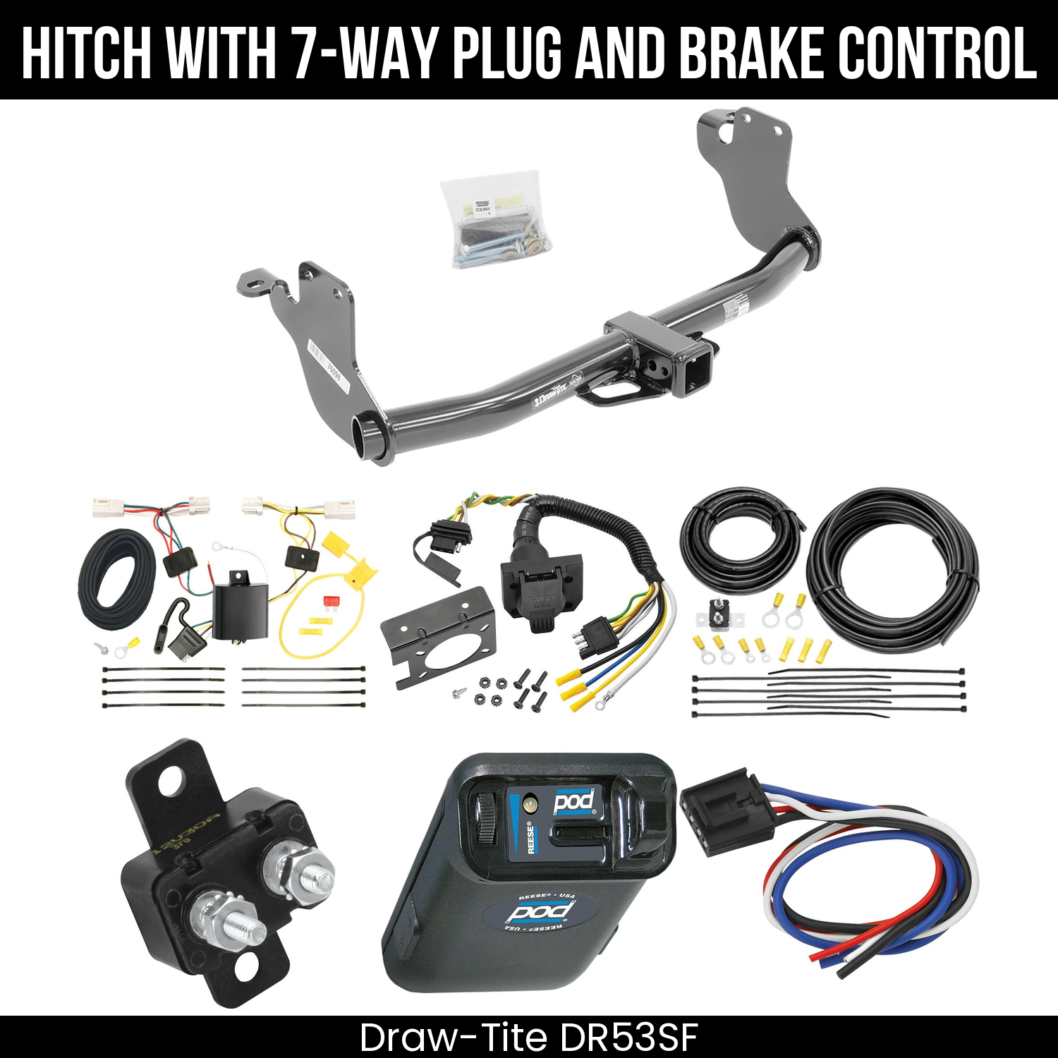 Trailer Hitch , 7-Way , Reese POD Brake Control