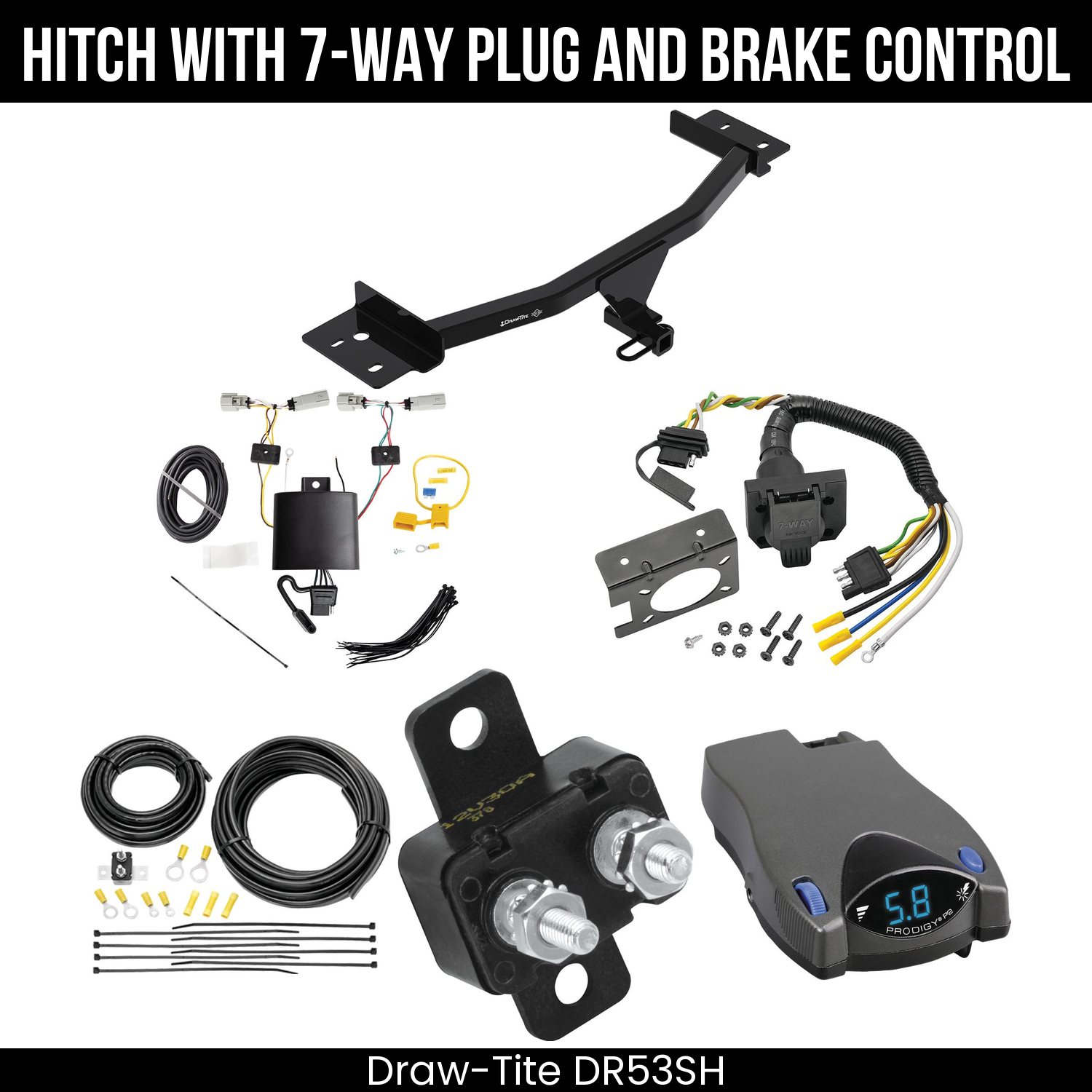 Trailer Hitch , 7-Way , Tekonsha Prodigy P2 Brake Control