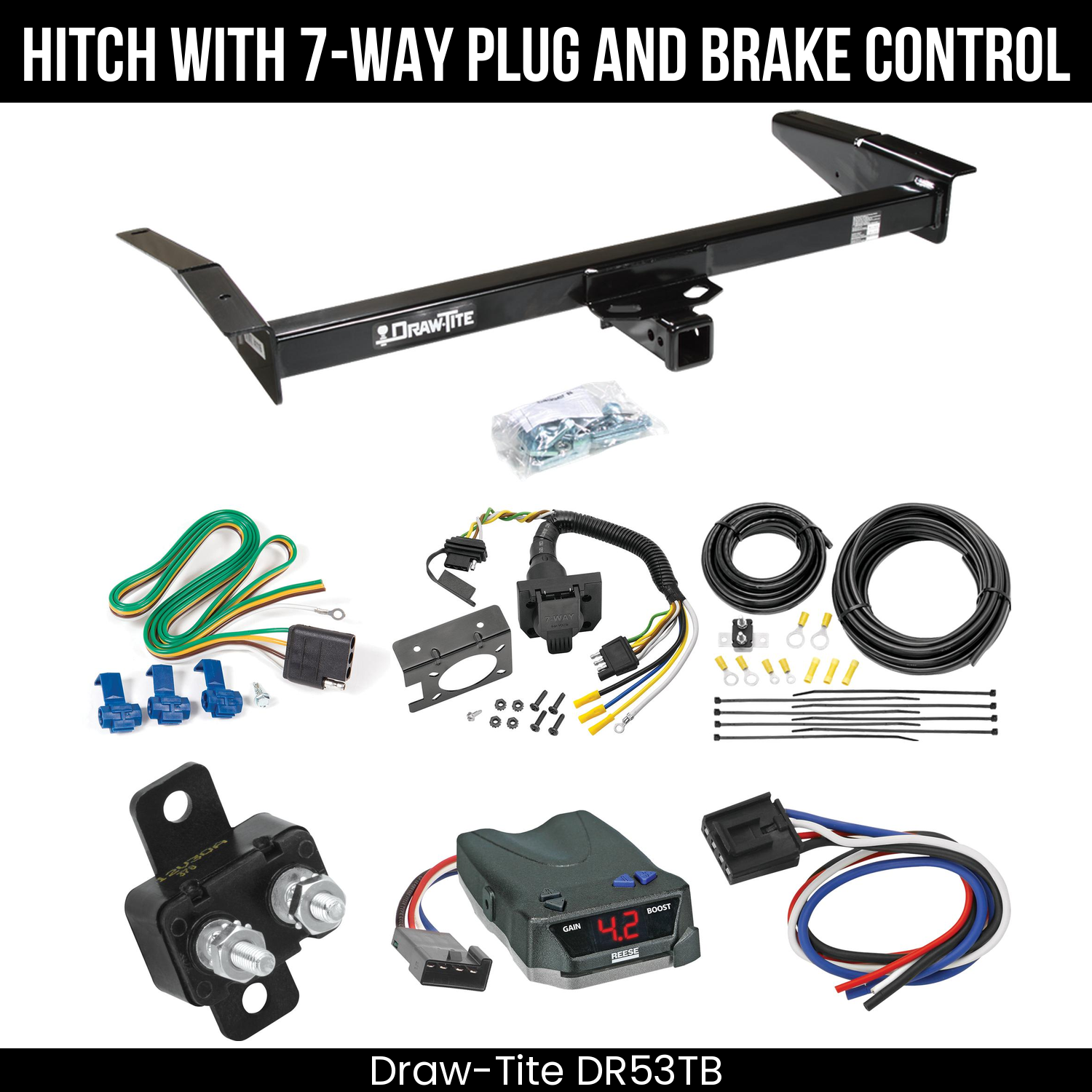 Trailer Hitch , 7-Way , Reese Brake EVN Control