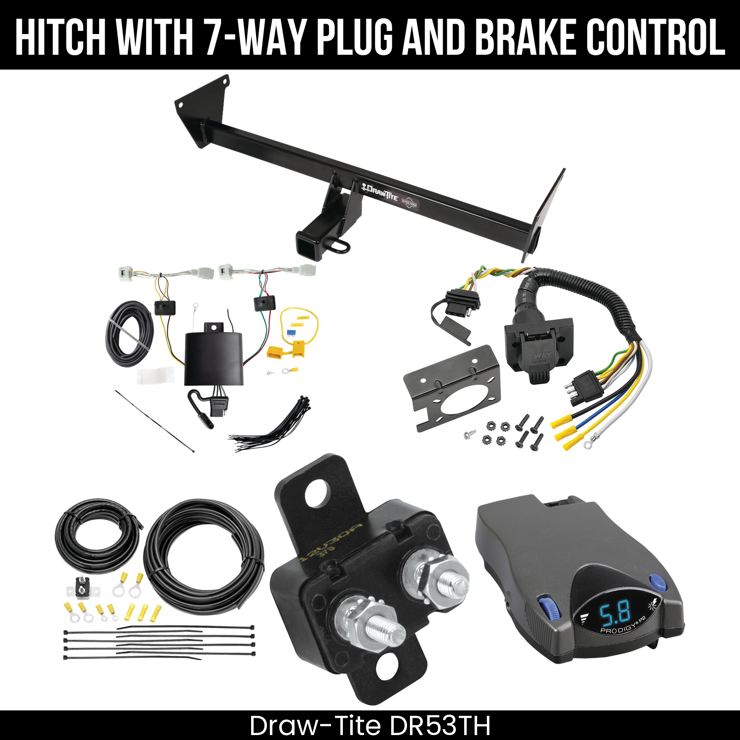 Trailer Hitch , 7-Way , Tekonsha Prodigy P2 Brake Control