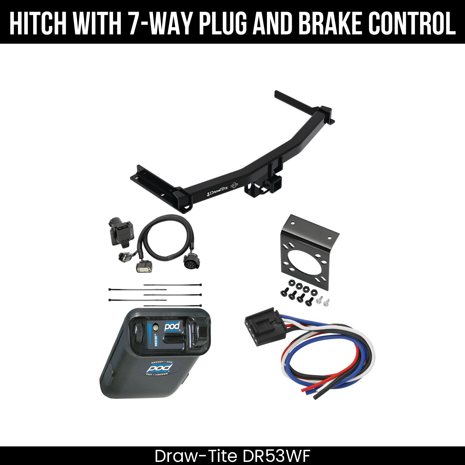 Trailer Hitch , 7-Way , Reese POD Brake Control
