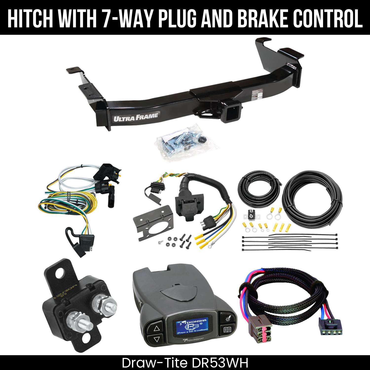 Trailer Hitch , 7-Way , Tekonsha Prodigy P3 Brake Control