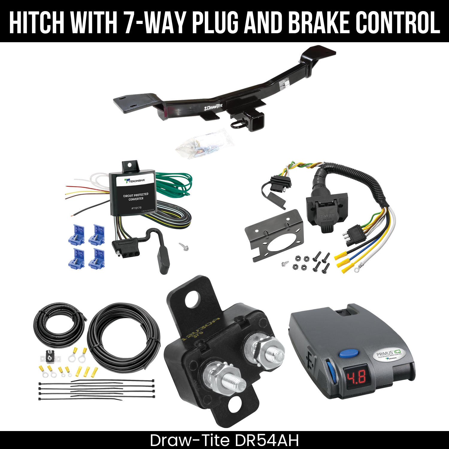 Trailer Hitch , 7-Way , Tekonsha Primus IQ Brake Control