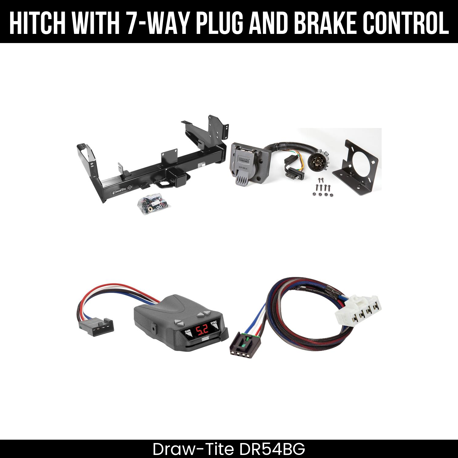 Trailer Hitch , 7-Way , Reese Brakeman IV Brake Control