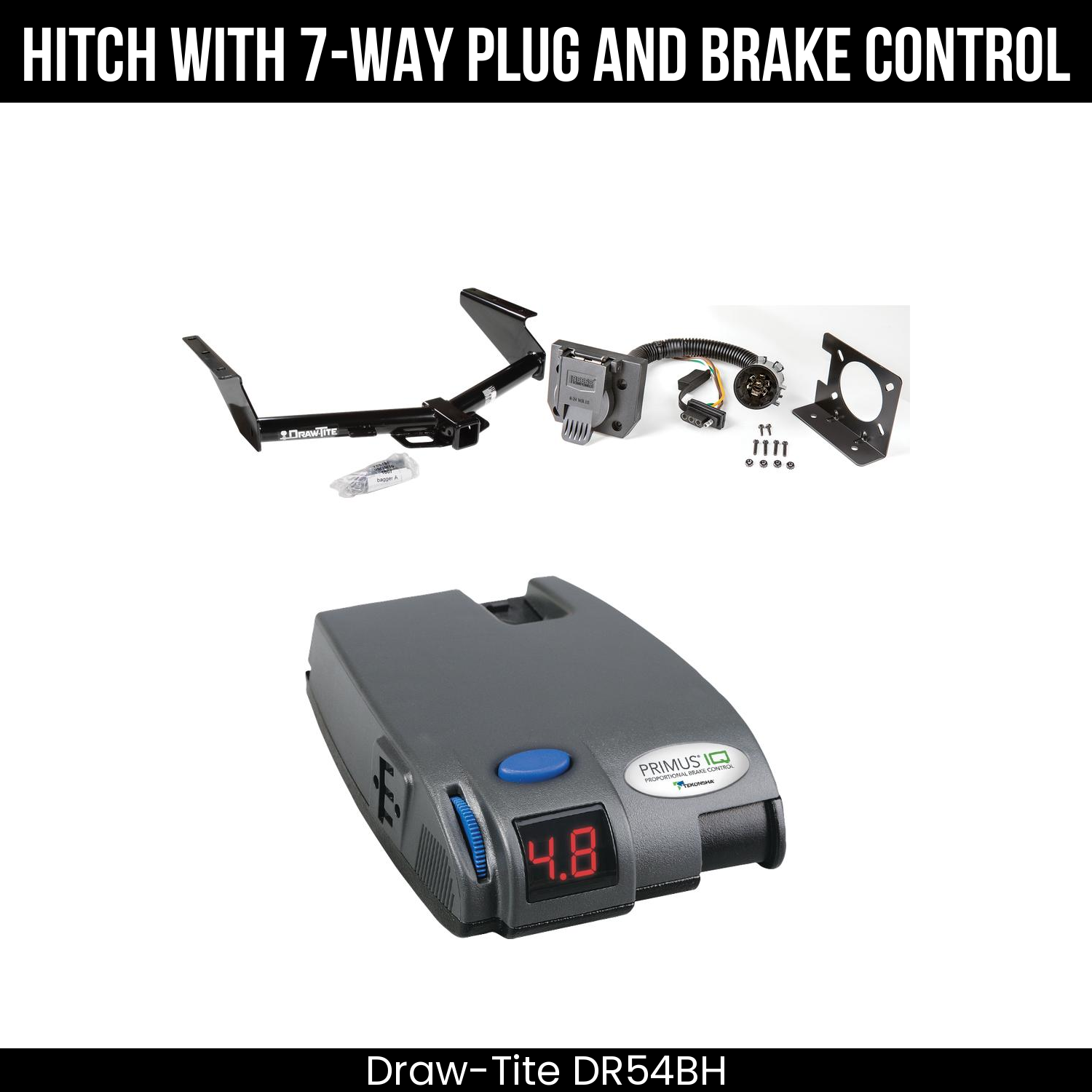 Trailer Hitch , 7-Way , Tekonsha Primus IQ Brake Control