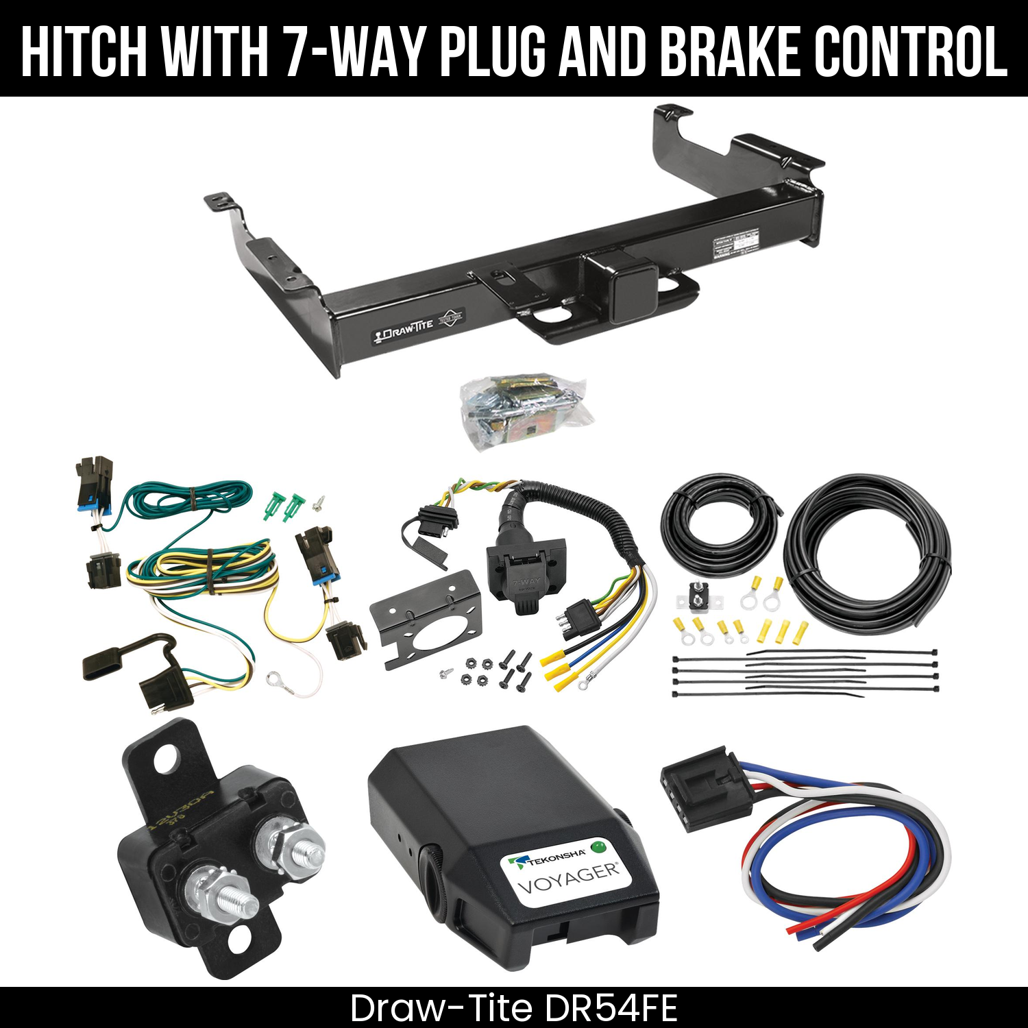 Trailer Hitch , 7-Way , Tekonsha Voyager Brake Control