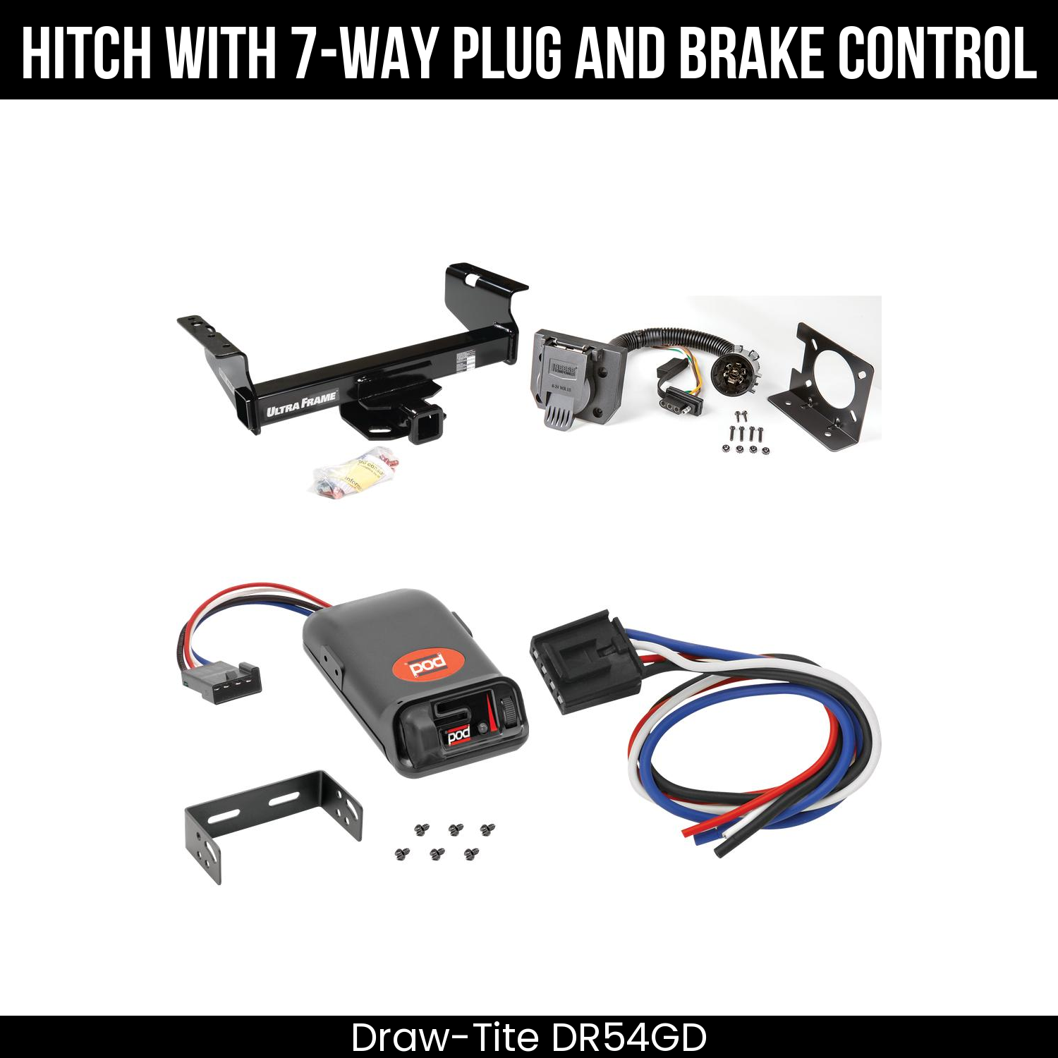 Trailer Hitch , 7-Way , Pro Series POD Brake Control