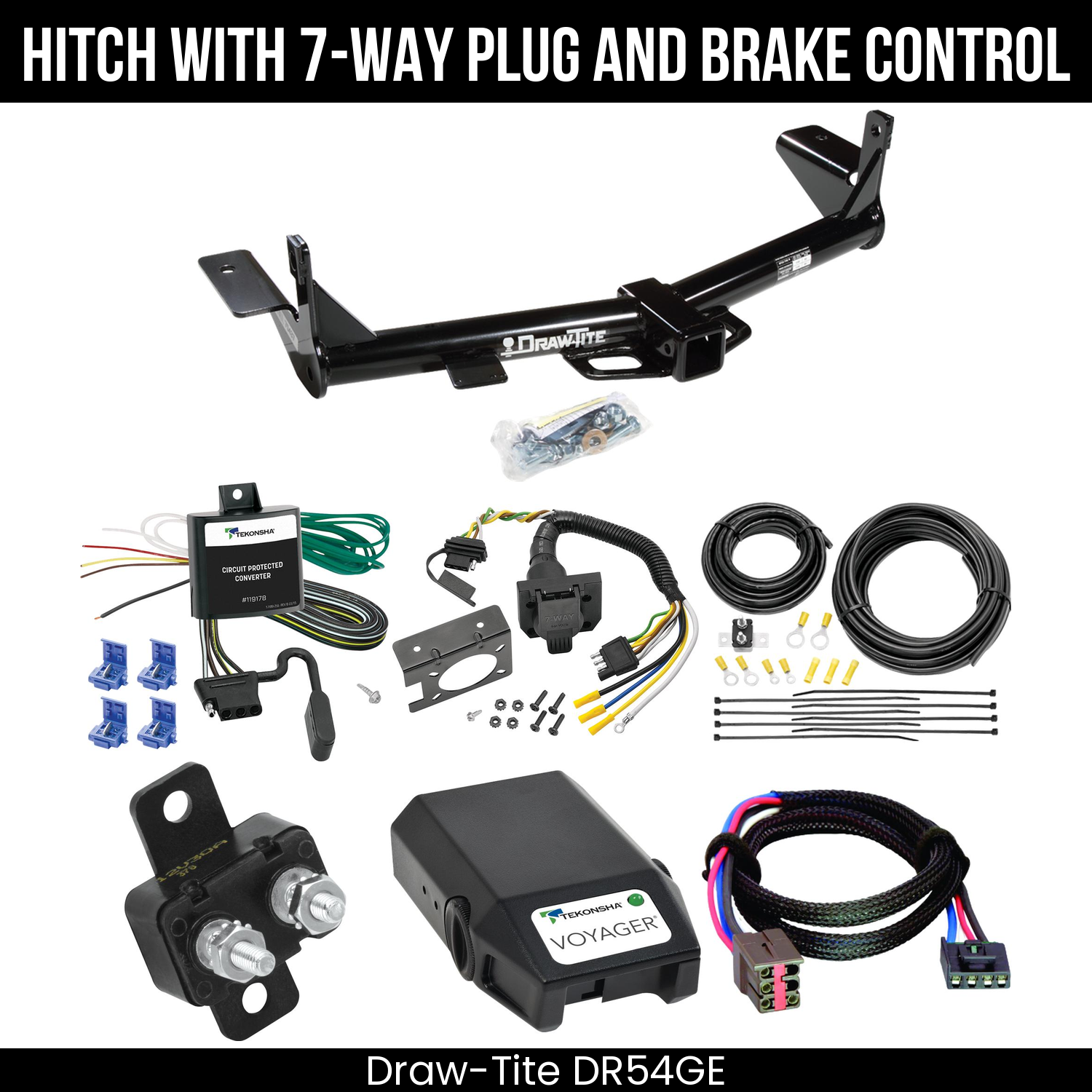 Trailer Hitch , 7-Way , Tekonsha Voyager Brake Control