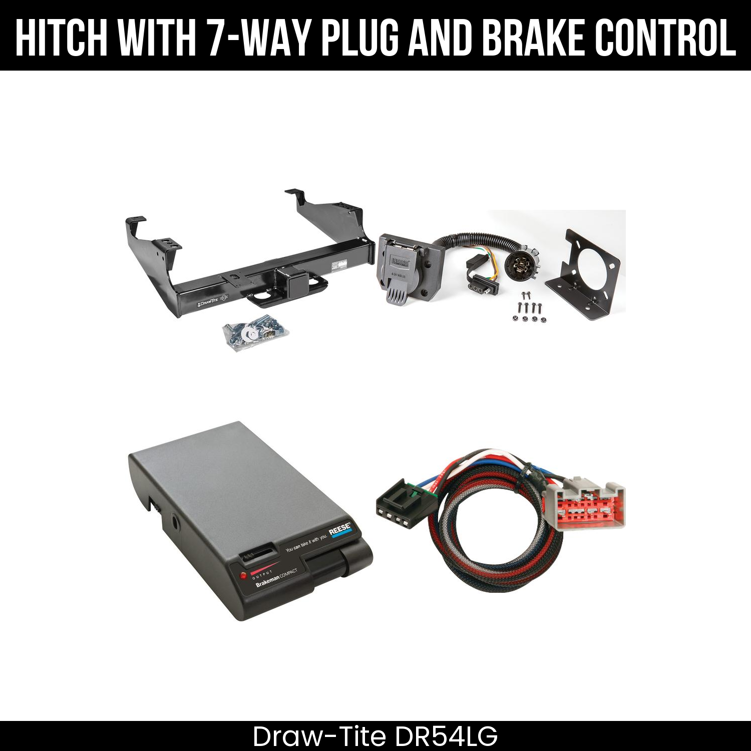 Trailer Hitch , 7-Way , Reese Brakeman Brake Control