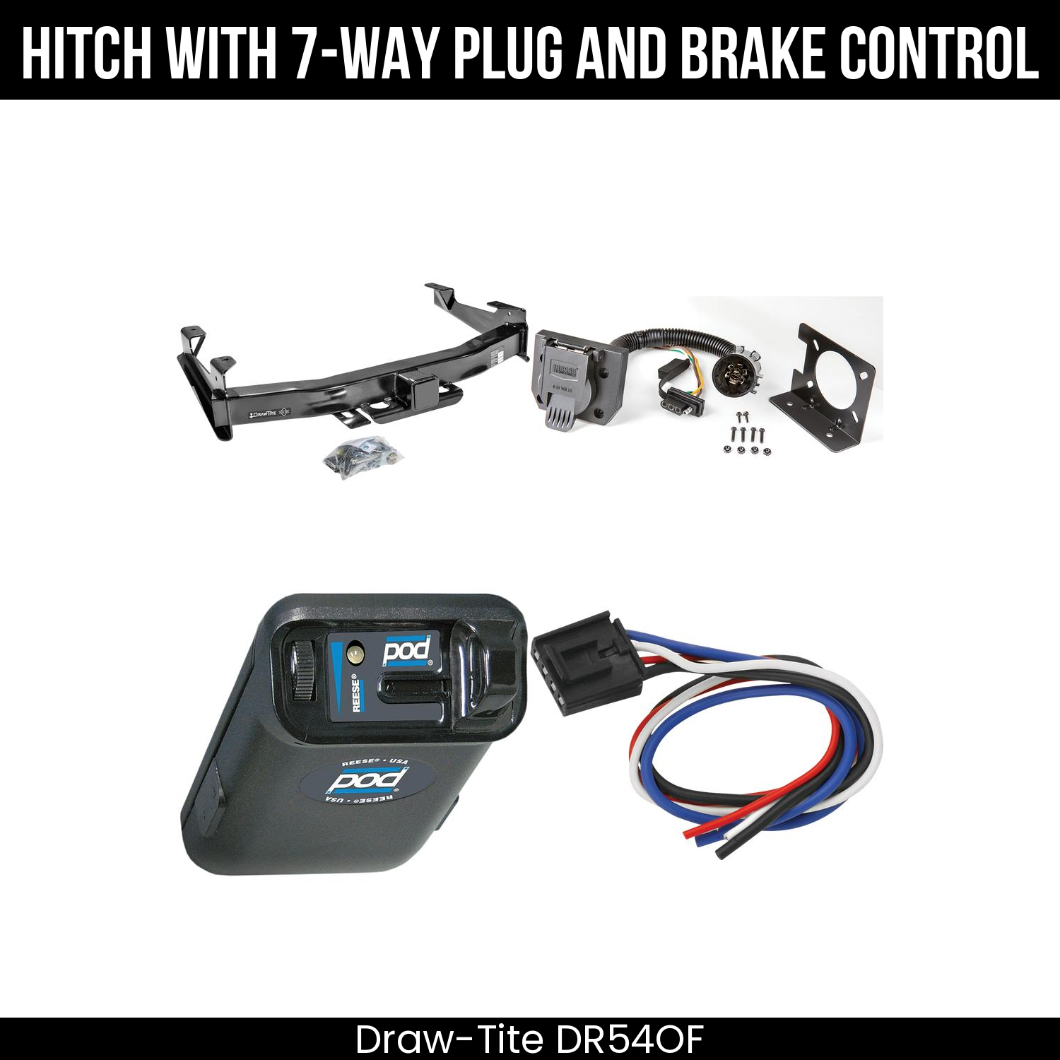 Trailer Hitch , 7-Way , Reese POD Brake Control