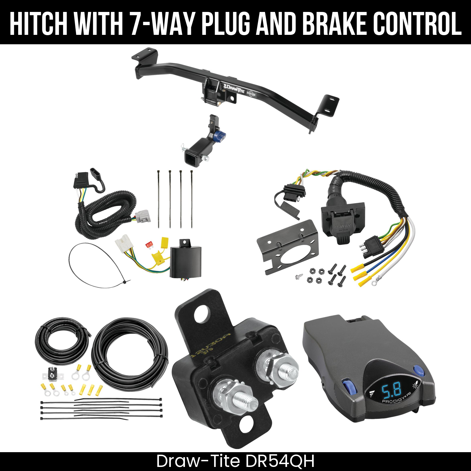 Trailer Hitch , 7-Way , Tekonsha Prodigy P2 Brake Control