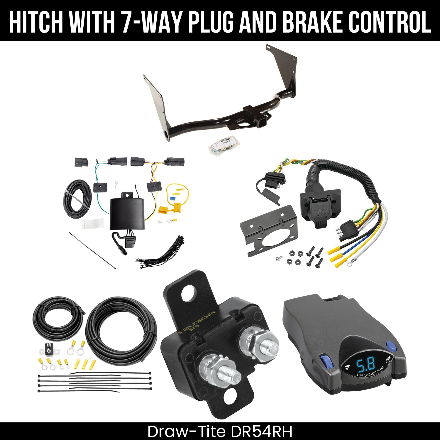 Trailer Hitch , 7-Way , Tekonsha Prodigy P2 Brake Control