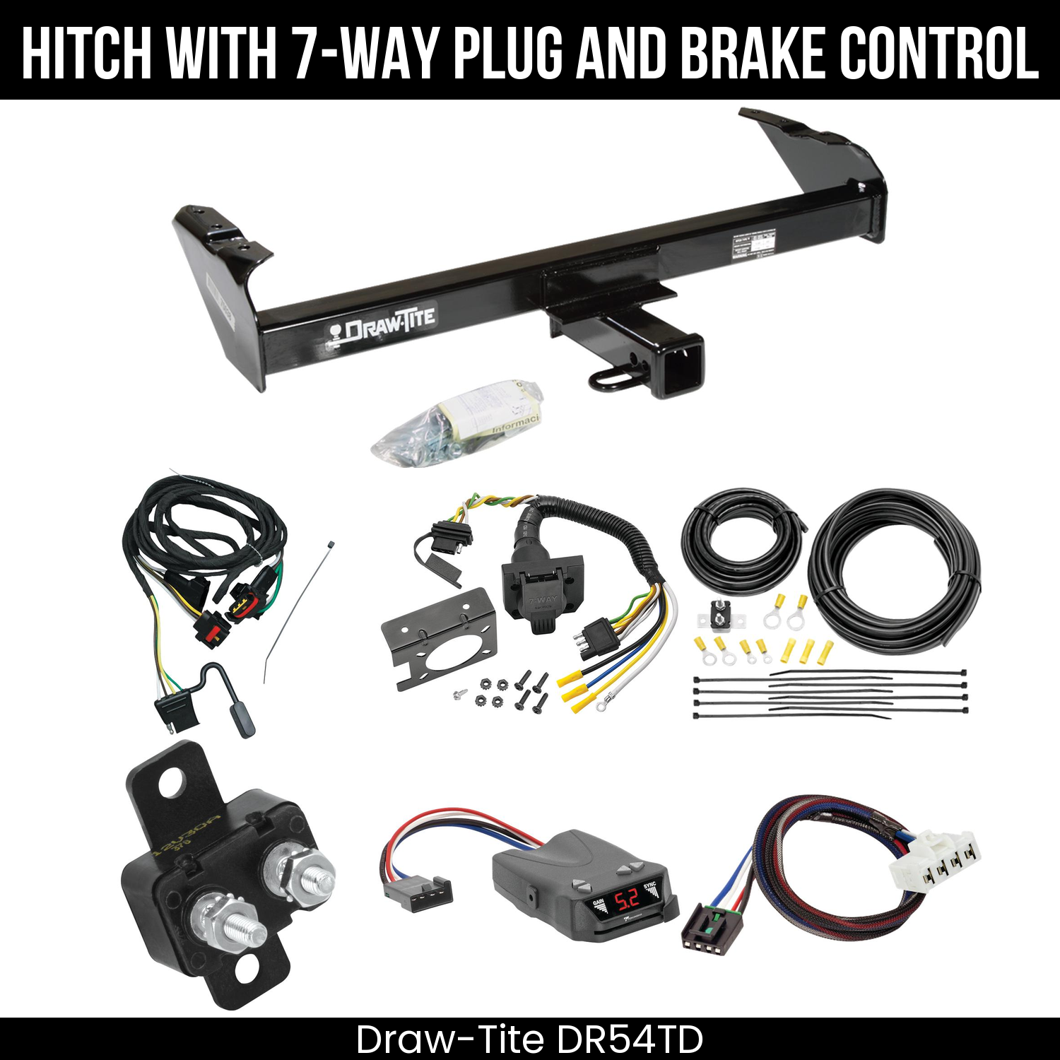 Trailer Hitch , 7-Way , Tekonsha Brakeman IV Brake Control