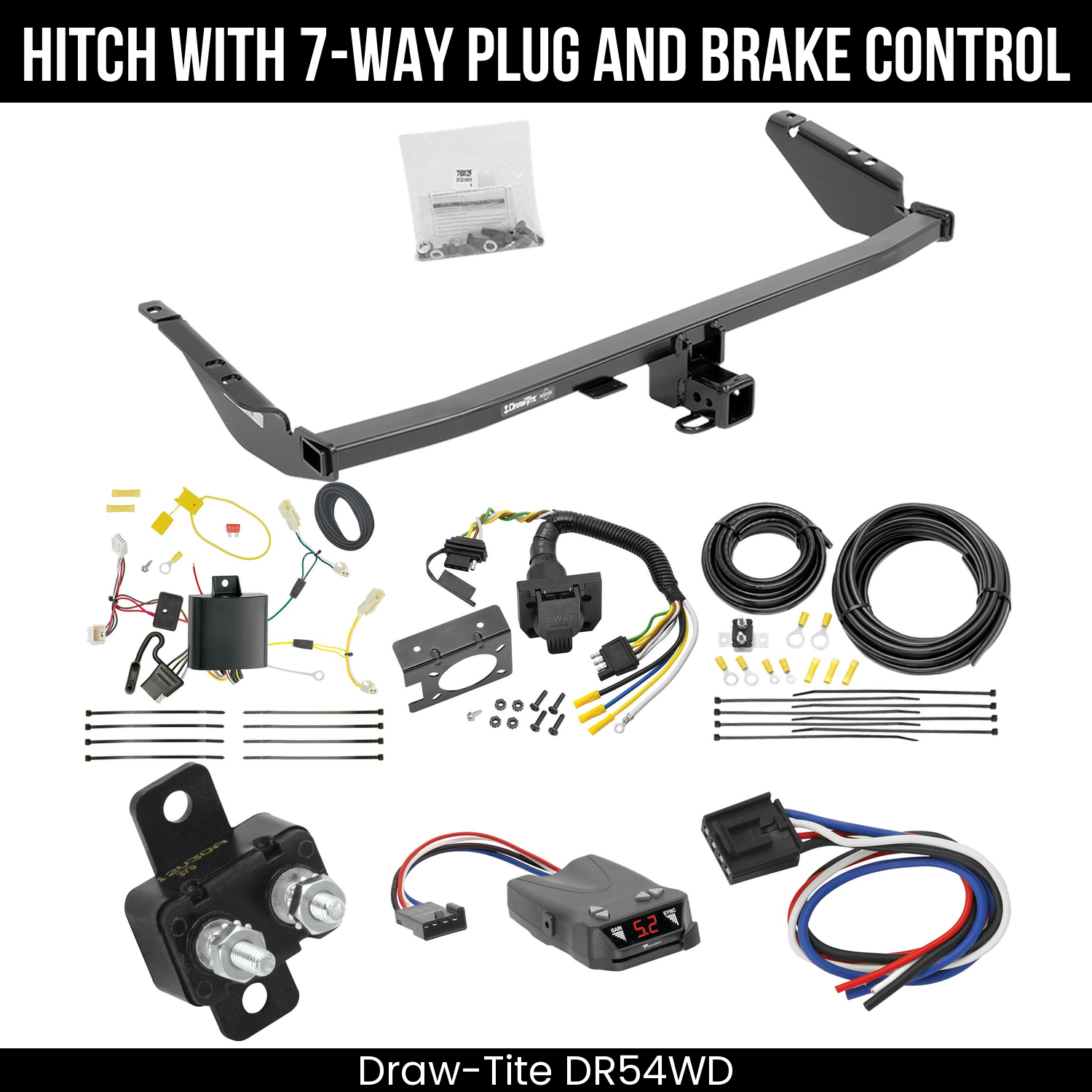 Trailer Hitch , 7-Way , Tekonsha Brakeman IV Brake Control