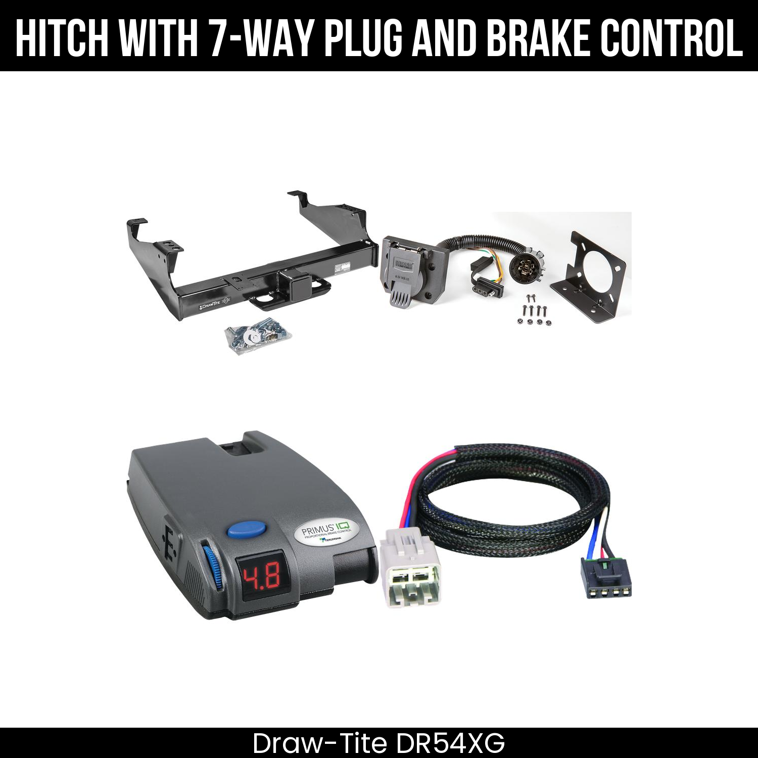 Trailer Hitch , 7-Way , Tekonsha Primus IQ Brake Control