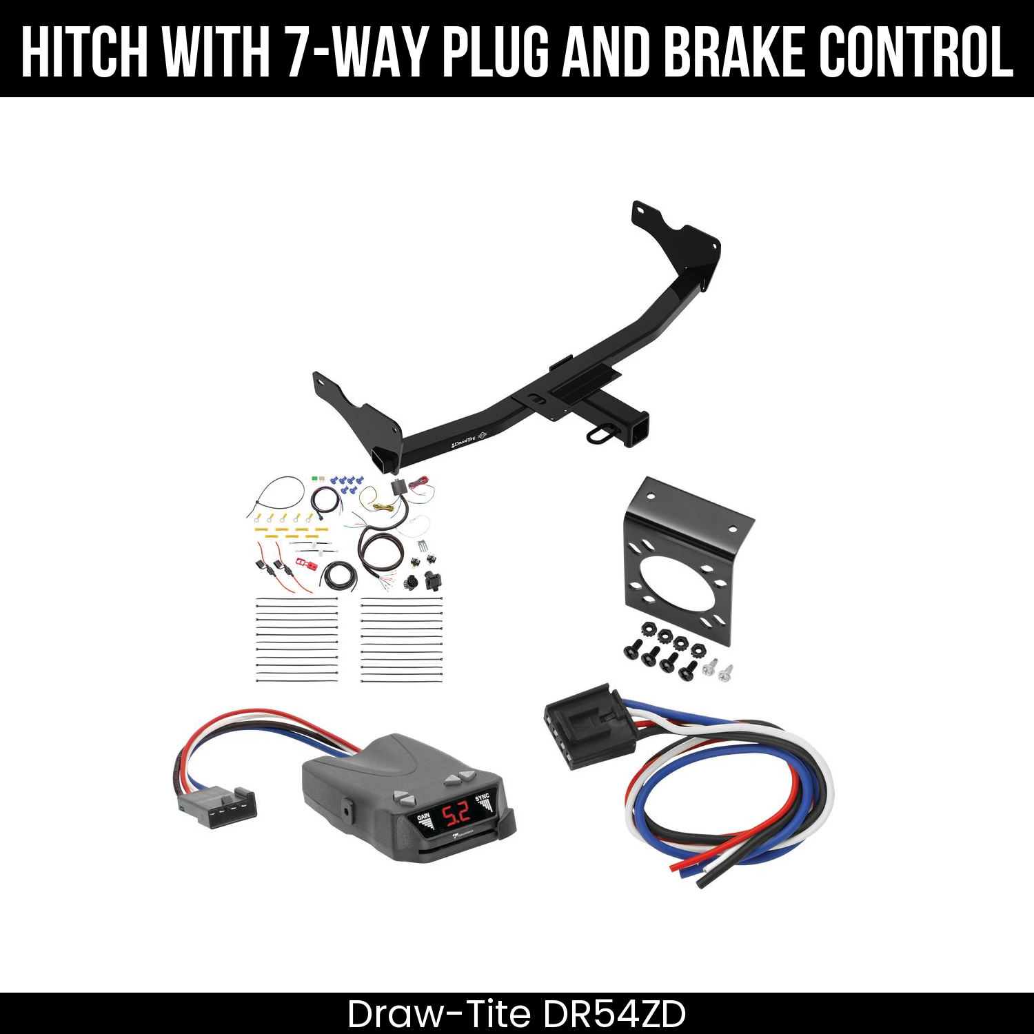 Trailer Hitch , 7-Way , Tekonsha Brakeman IV Brake Control