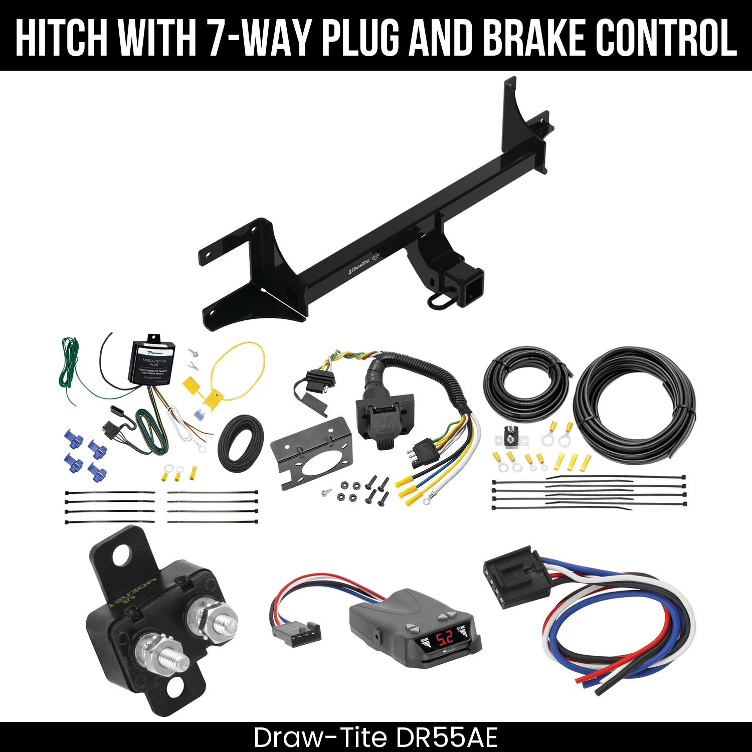 Trailer Hitch , 7-Way , Tekonsha Brakeman IV Brake Control