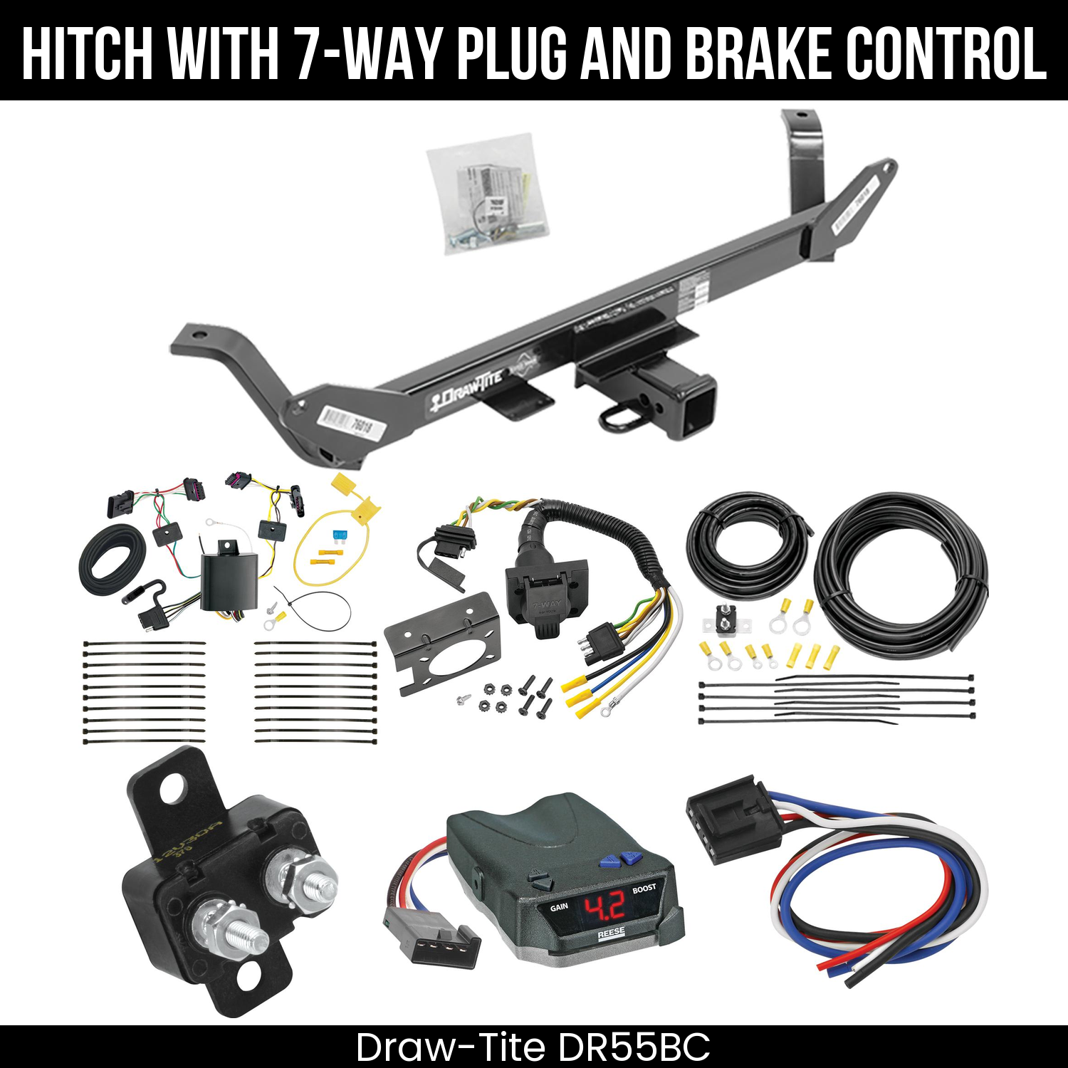 Trailer Hitch , 7-Way , Reese Brake EVN Control