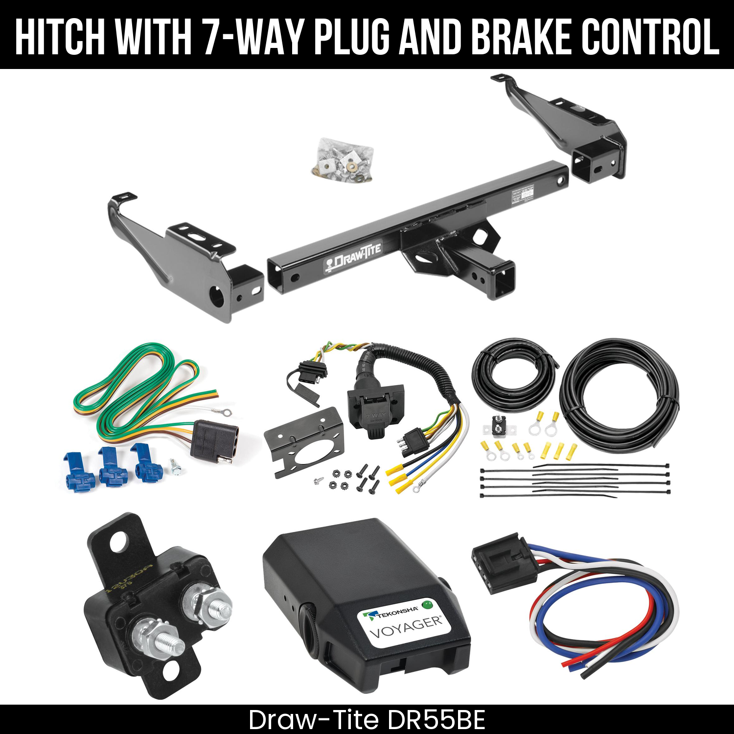 Trailer Hitch , 7-Way , Tekonsha Voyager Brake Control