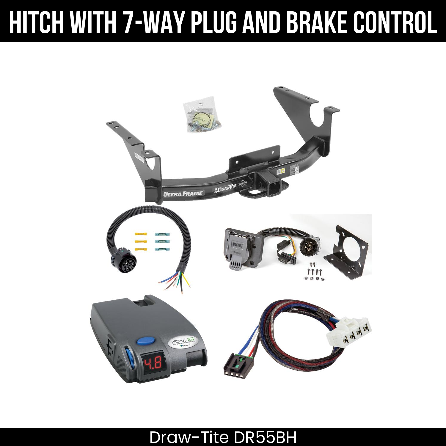 Trailer Hitch , 7-Way , Tekonsha Primus IQ Brake Control