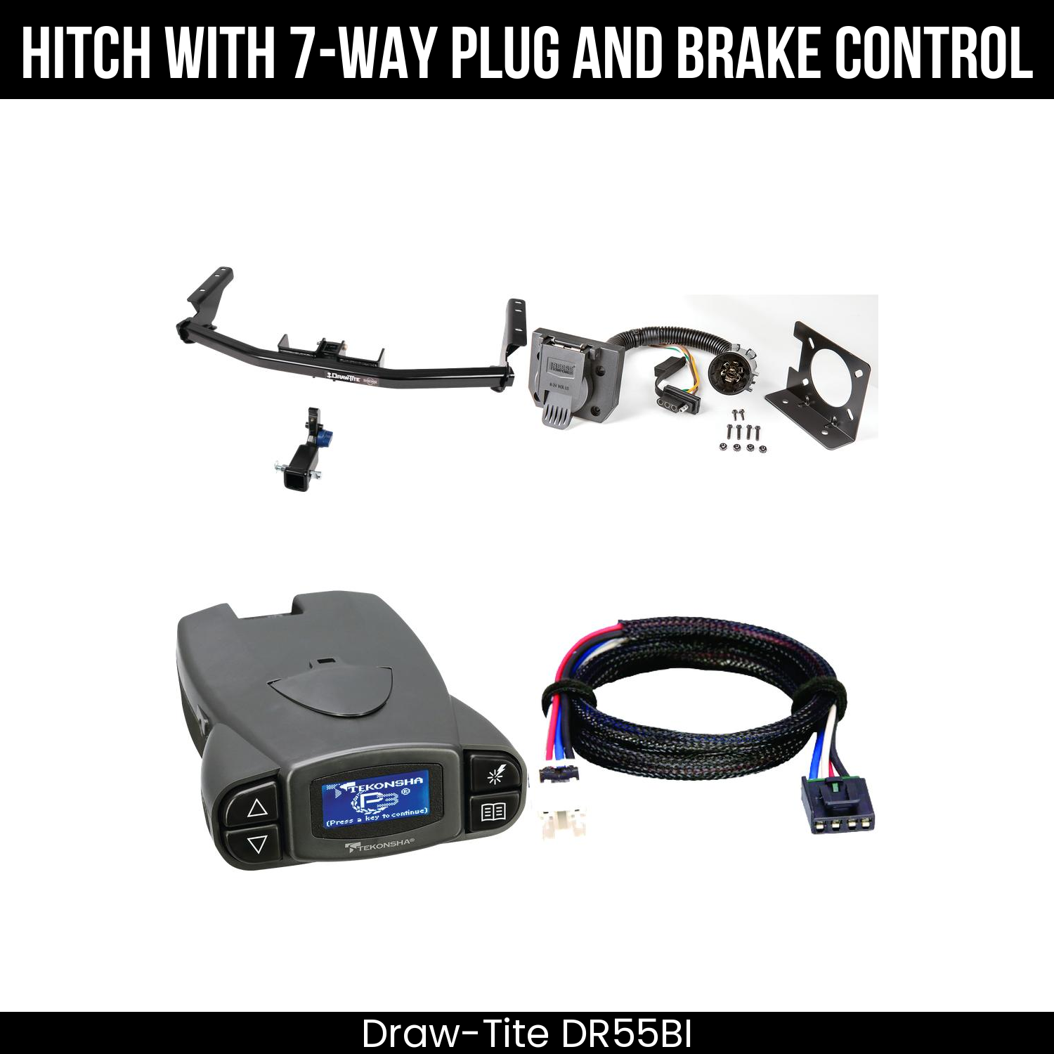 Trailer Hitch , 7-Way , Tekonsha Prodigy P3 Brake Control