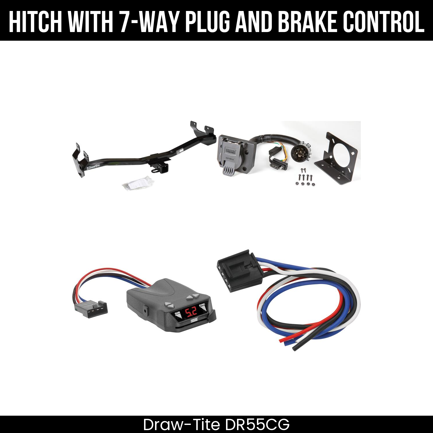 Trailer Hitch , 7-Way , Reese Brakeman IV Brake Control