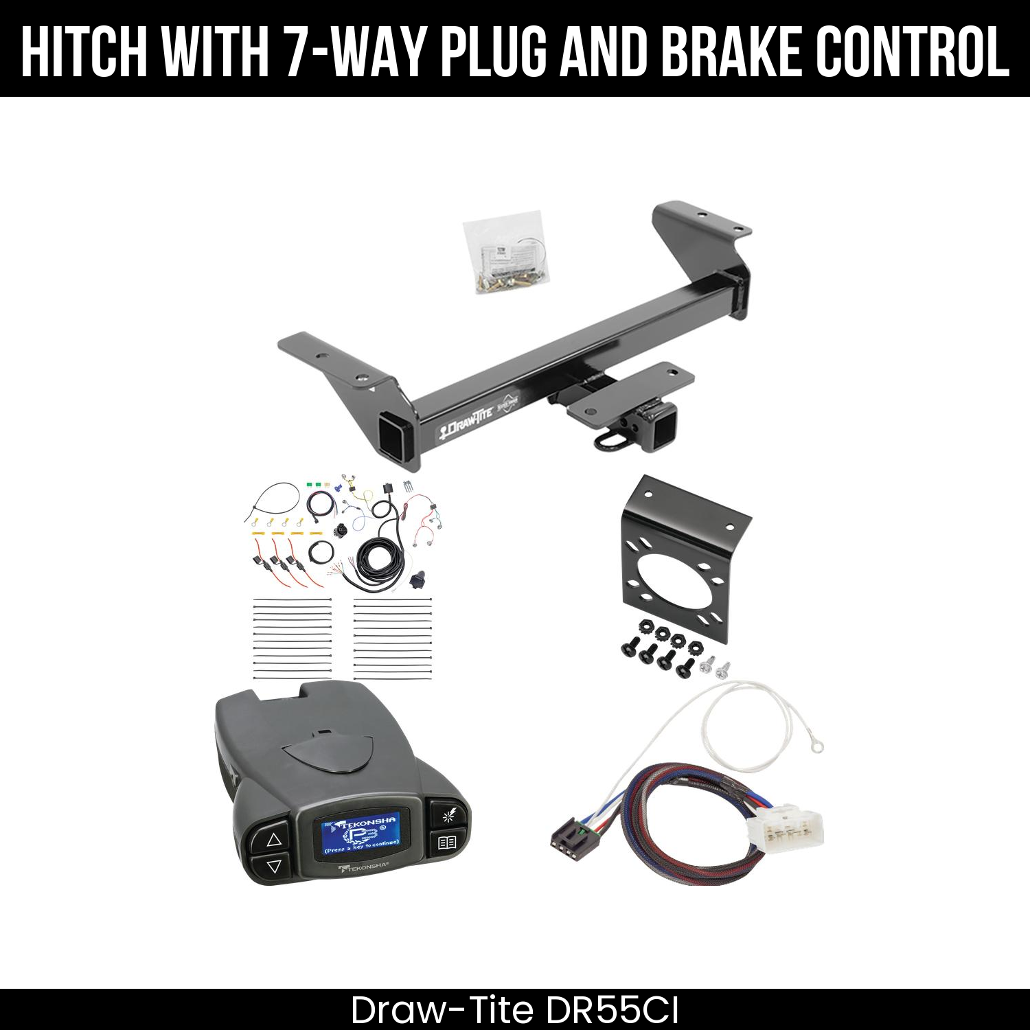 Trailer Hitch , 7-Way , Tekonsha Prodigy P3 Brake Control