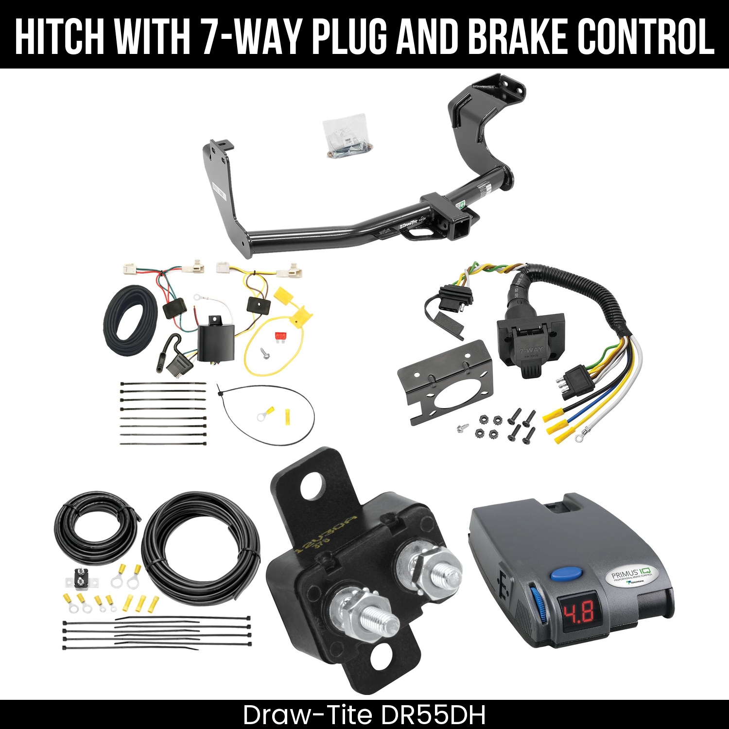 Trailer Hitch , 7-Way , Tekonsha Primus IQ Brake Control