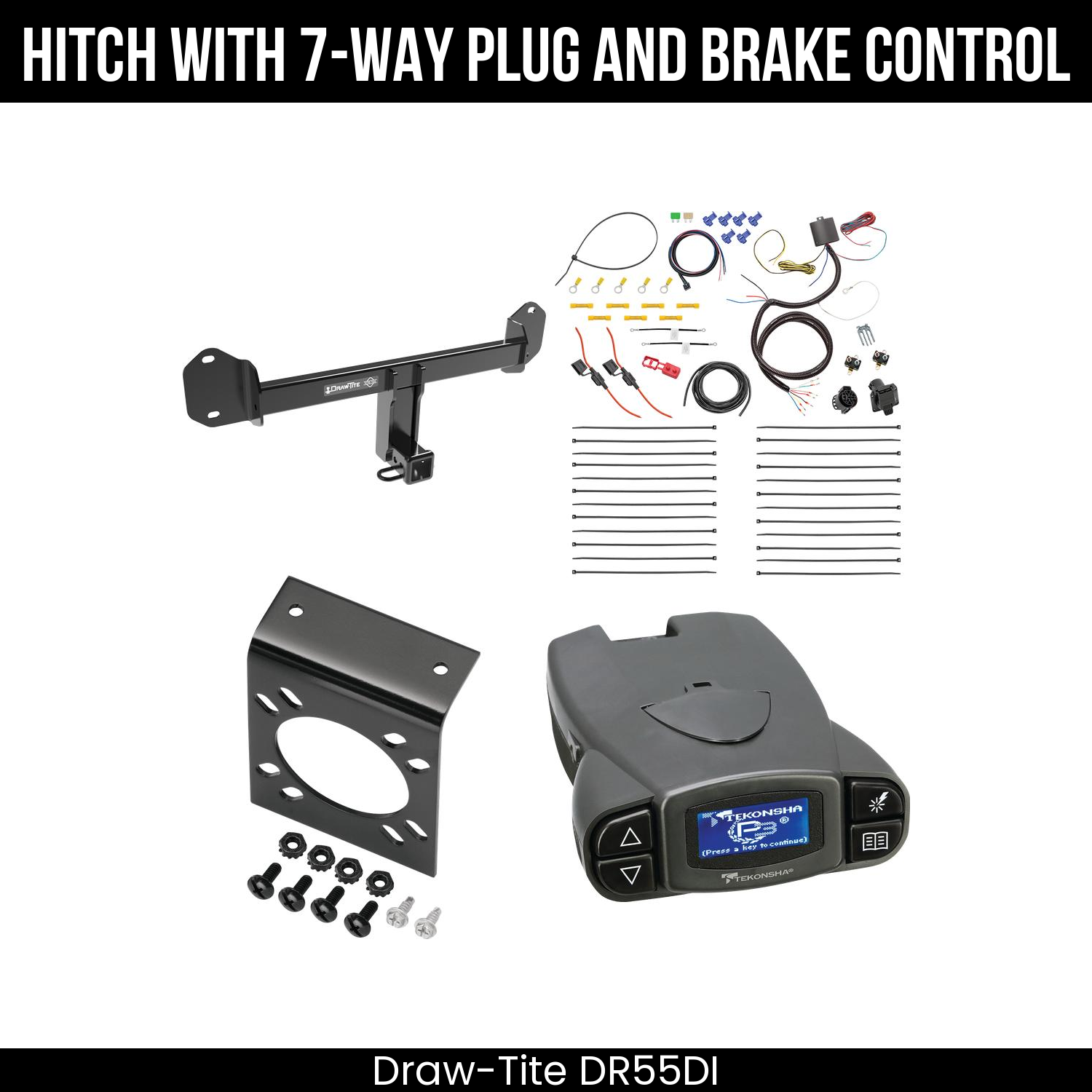 Trailer Hitch , 7-Way , Tekonsha Prodigy P3 Brake Control
