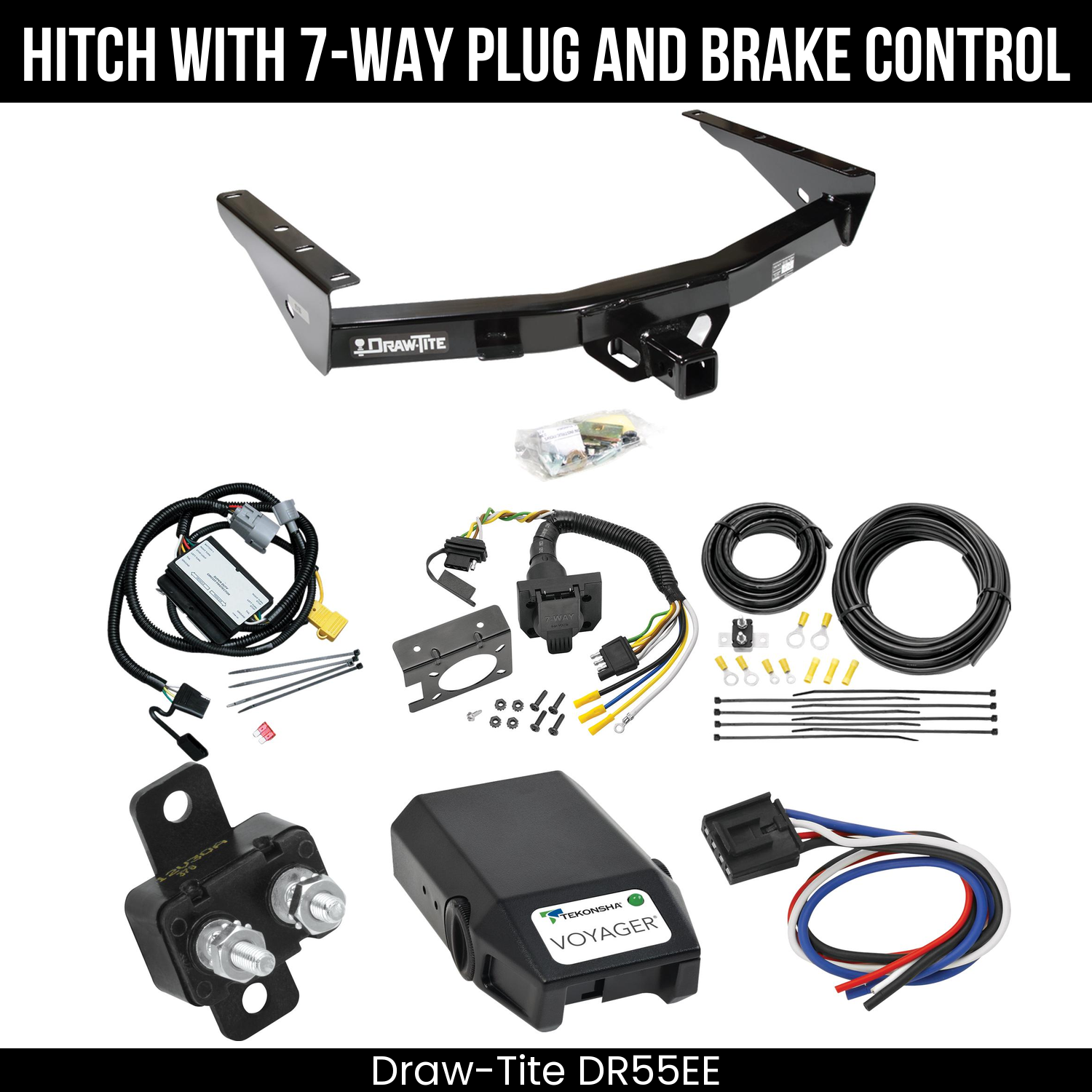 Trailer Hitch , 7-Way , Tekonsha Voyager Brake Control