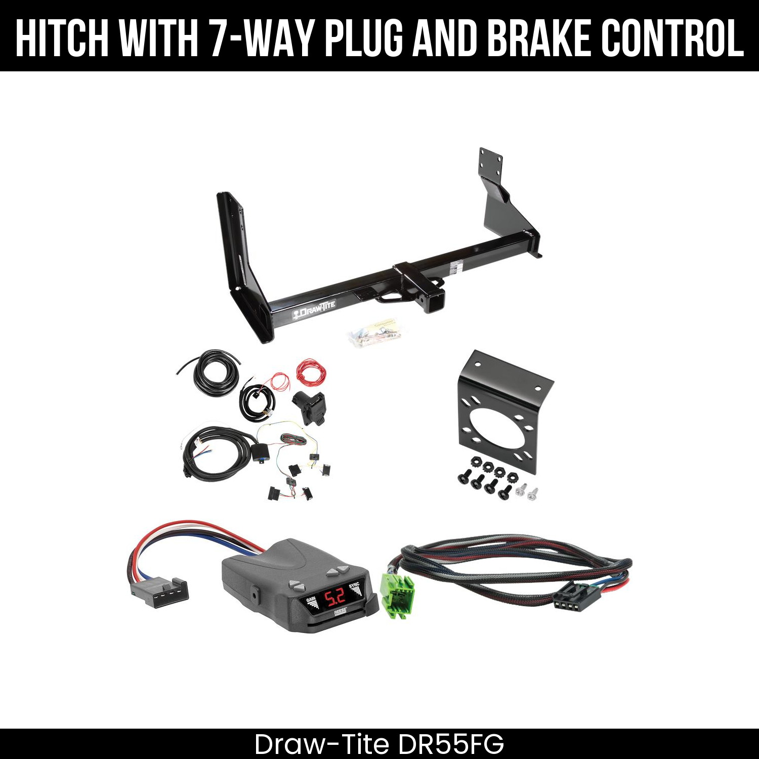 Trailer Hitch , 7-Way , Reese Brakeman IV Brake Control