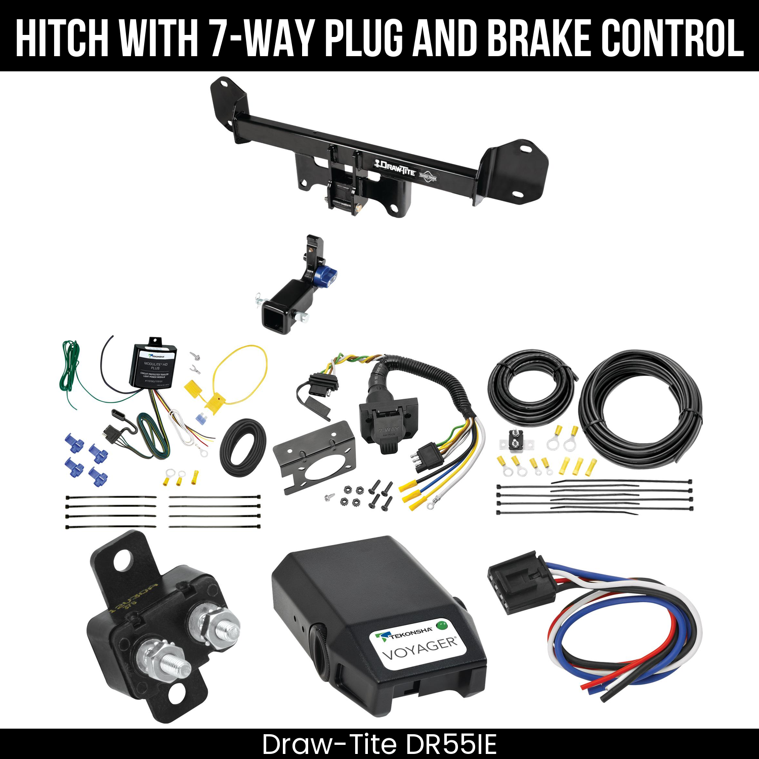 Trailer Hitch , 7-Way , Tekonsha Voyager Brake Control