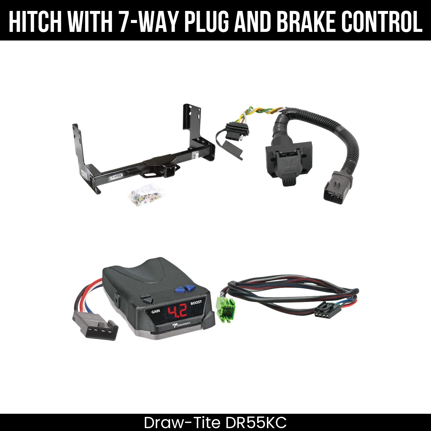 Trailer Hitch , 7-Way , Tekonsha Brake EVN Control