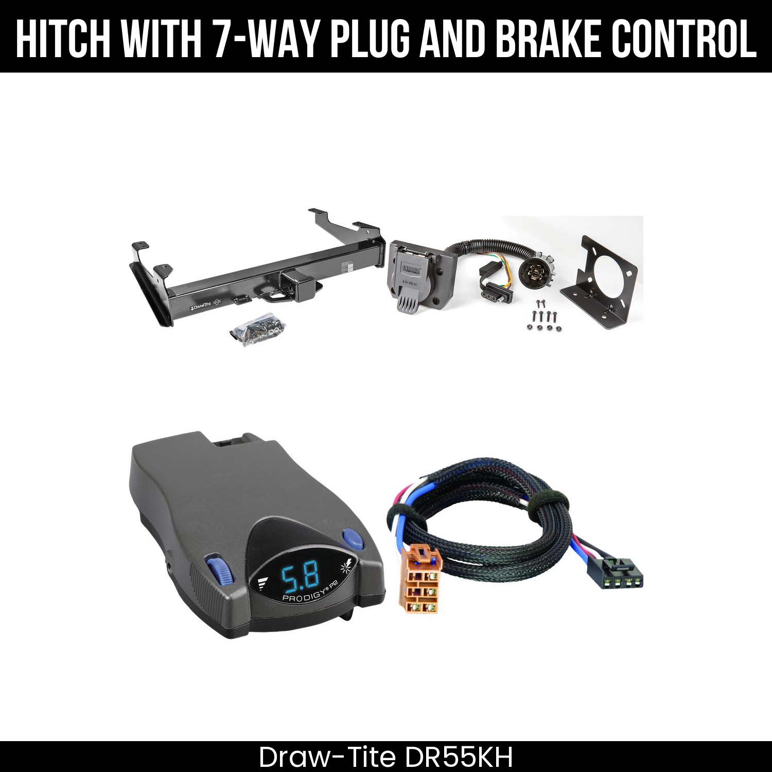 Trailer Hitch , 7-Way , Tekonsha Prodigy P2 Brake Control