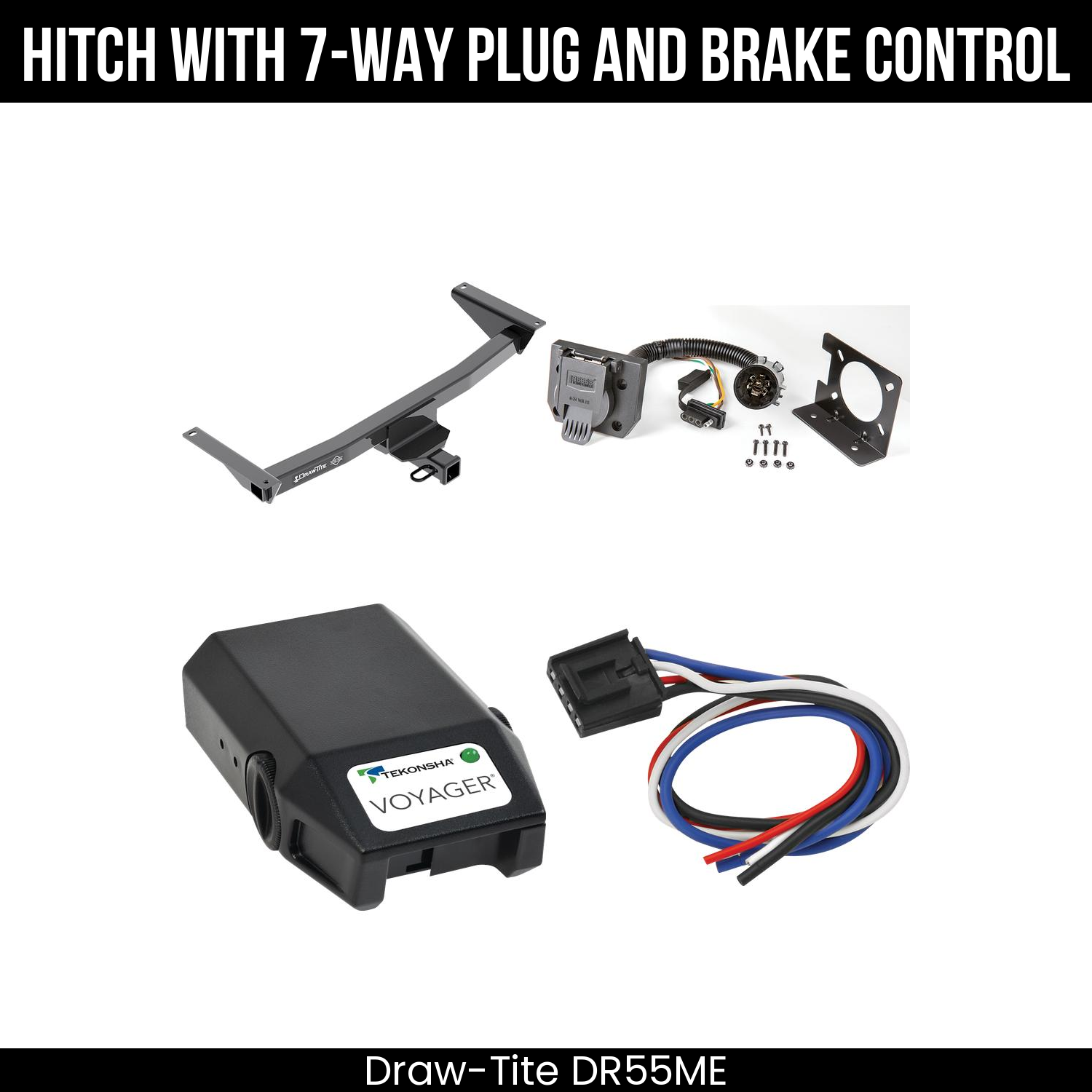 Trailer Hitch , 7-Way , Tekonsha Voyager Brake Control