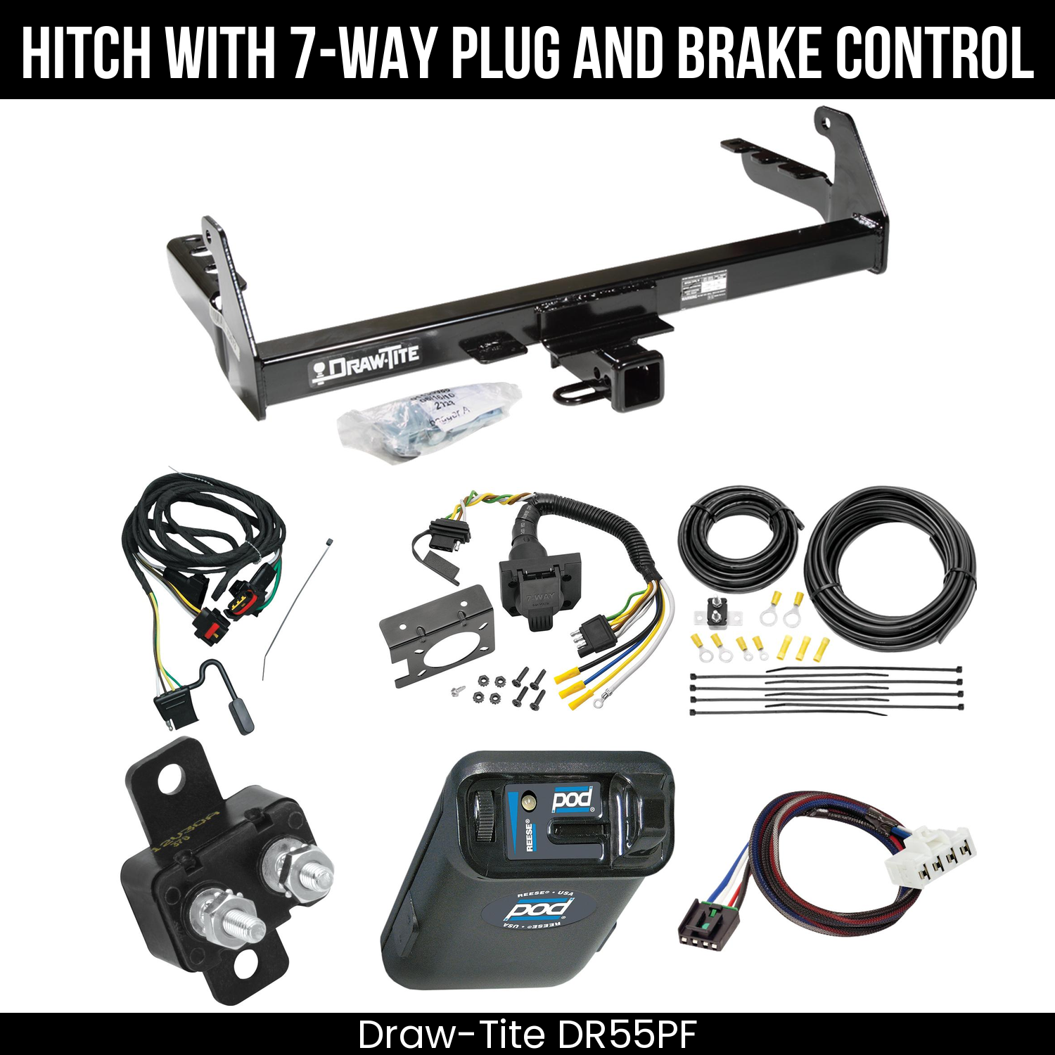 Trailer Hitch , 7-Way , Reese POD Brake Control